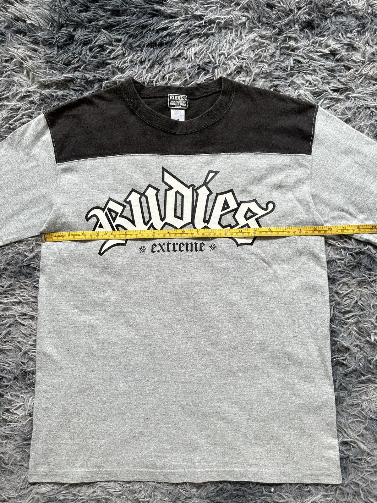 RUDE GALLERY 00's Rudies '' Extreme'' raglan style tee Size US M / EU 48-50 / 2 - 8 Thumbnail