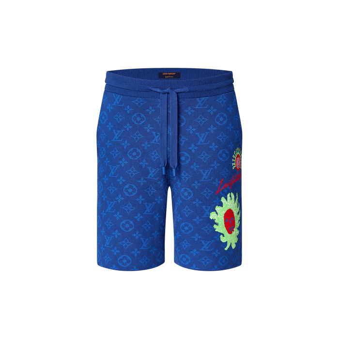 Louis Vuitton LOUIS VUITTON SHORTS MONOGRAM BLACK WHITE LV LOGO 1AB762