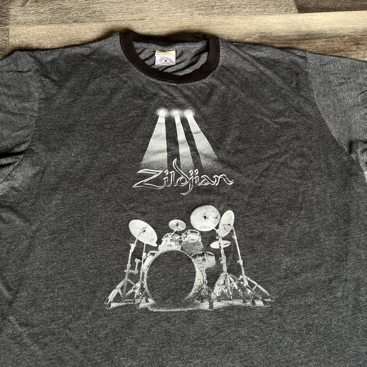 Band Tees × Vintage Vintage 2000s Zildjian Drums Ringer Graphic Metal Logo Tee Size US L / EU 52-54 / 3 - 2 Thumbnail