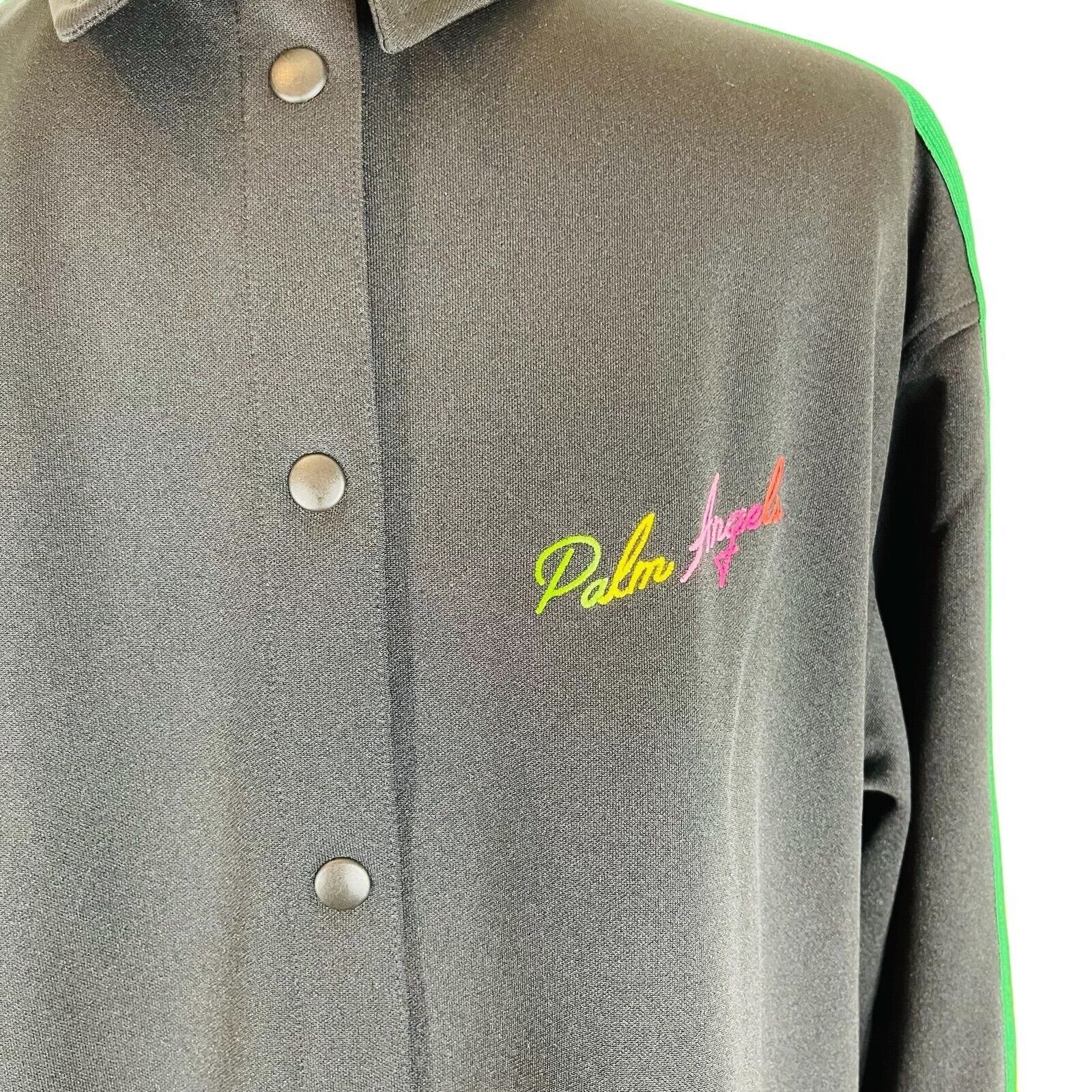 Palm Angels Palm Angels Miami Track Black Multicolor Jacket Size US L / EU 52-54 / 3 - 2 Thumbnail