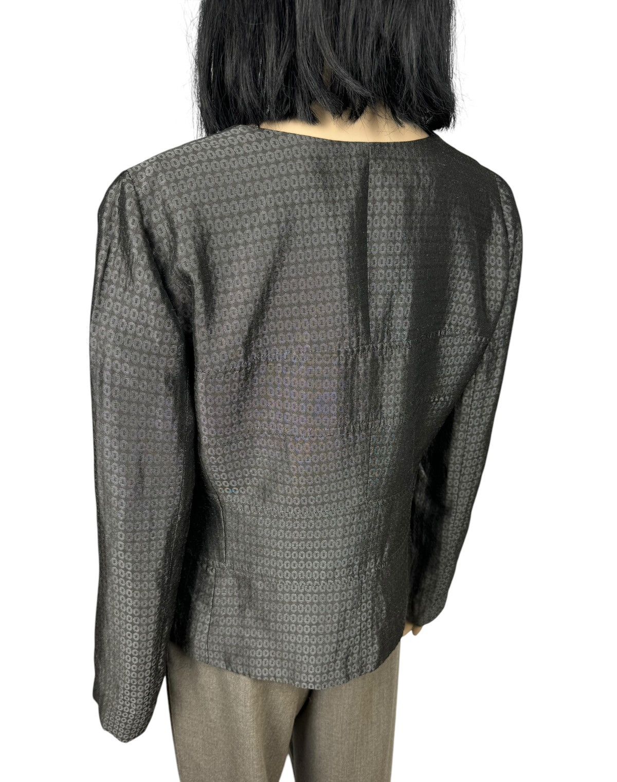 Giorgio Armani Giorgio Armani Zip Jacket Monogram Viscose-Ramie size 48 Size XL / US 12-14 / IT 48-50 - 6 Thumbnail