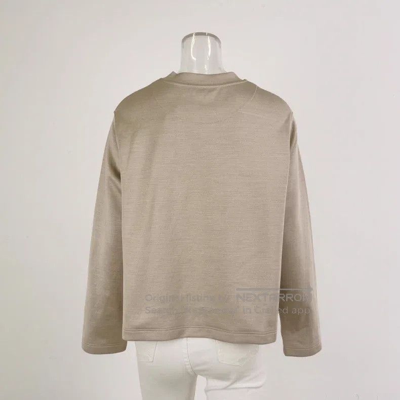 Hermes Hermes Silk and Cotton Blended Solid Color 'Saddle Stitch' Size XS / US 0-2 / IT 36-38 - 2 Thumbnail