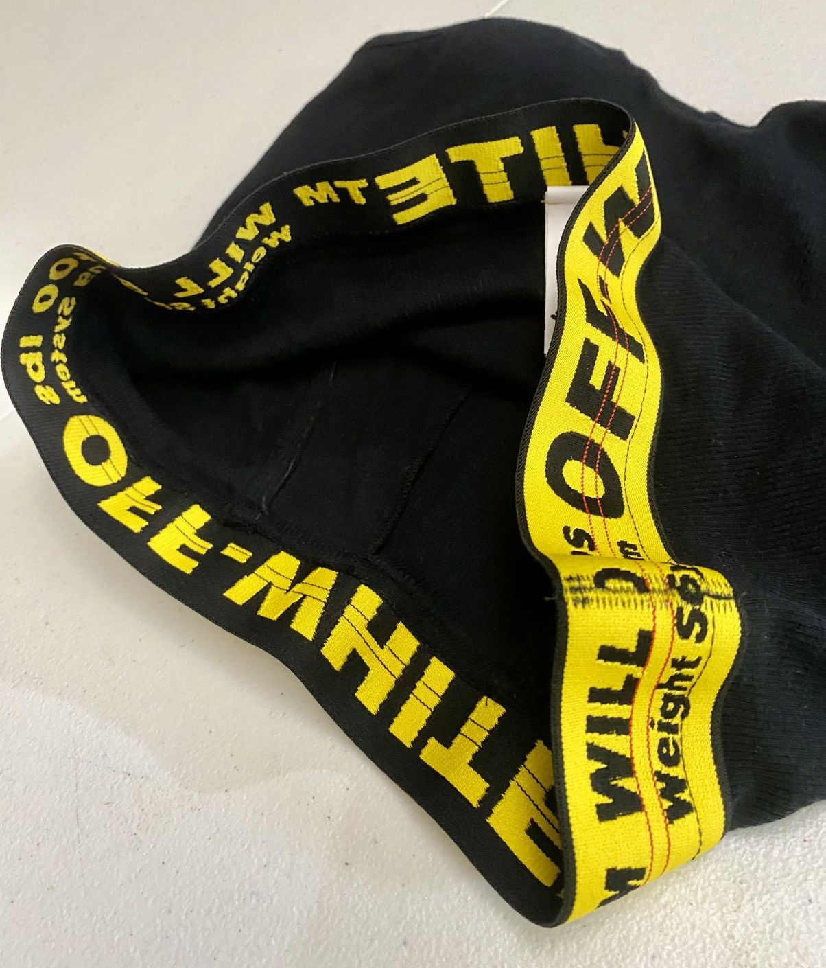 Off-White Off-White Industrial Tape Black Stretch Cotton Boxers S Size 30 - 3 Thumbnail
