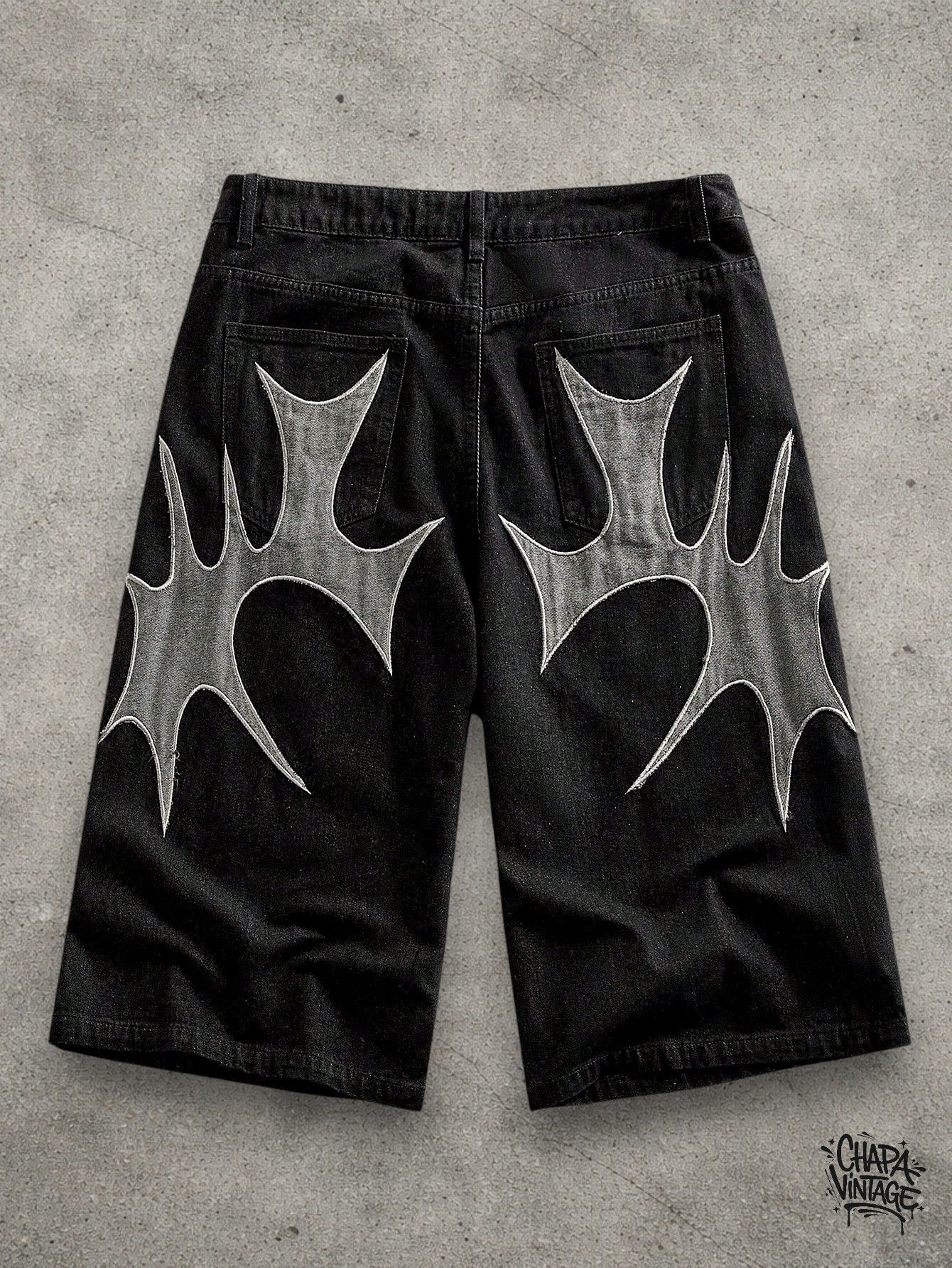 Japanese Brand Punk graphic denim shorts Size US 34 / EU 50 - 2 Thumbnail