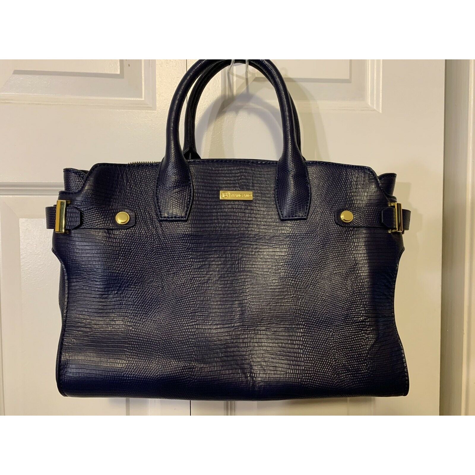 Other Joy Mangano Leather Purse Blue Size ONE SIZE - 4 Thumbnail