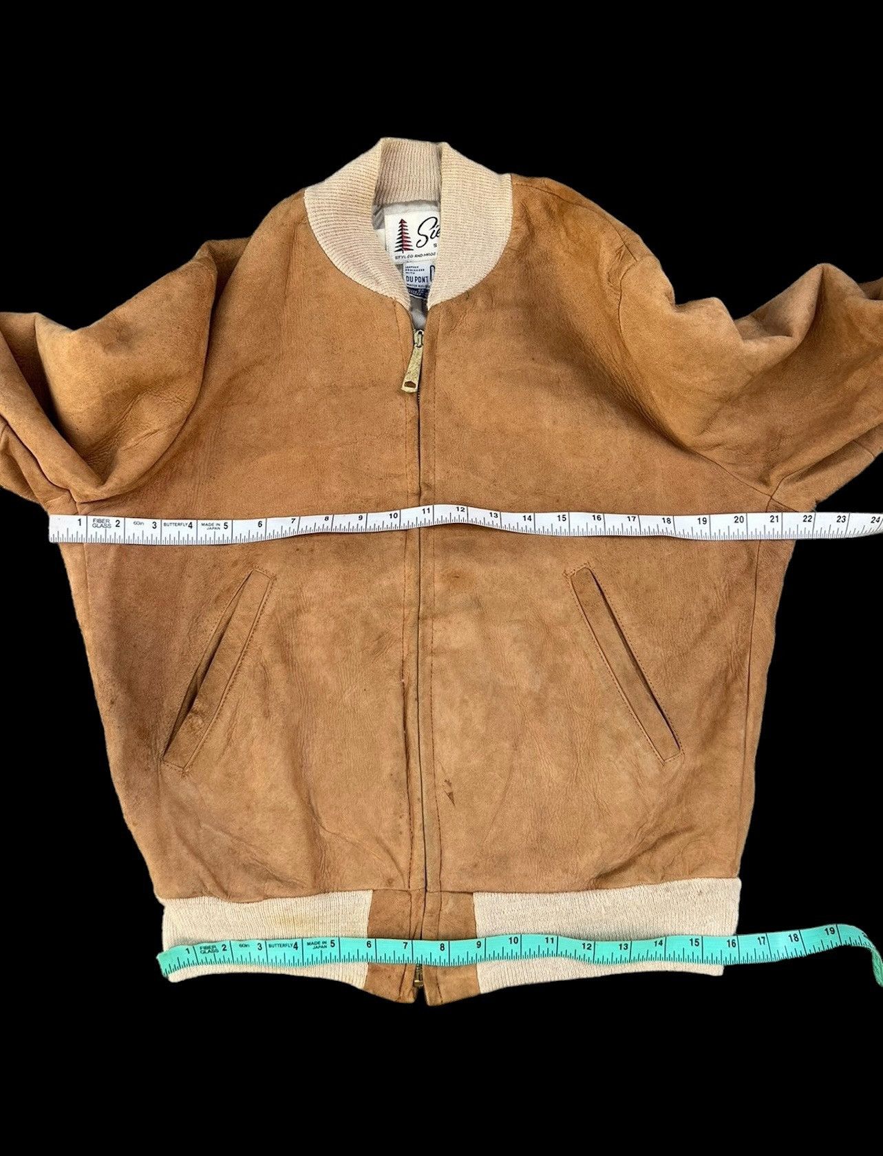Leather 50s 60s Sierra Silton Dirty Patina Suede Leather Jacket Size US S / EU 44-46 / 1 - 3 Thumbnail