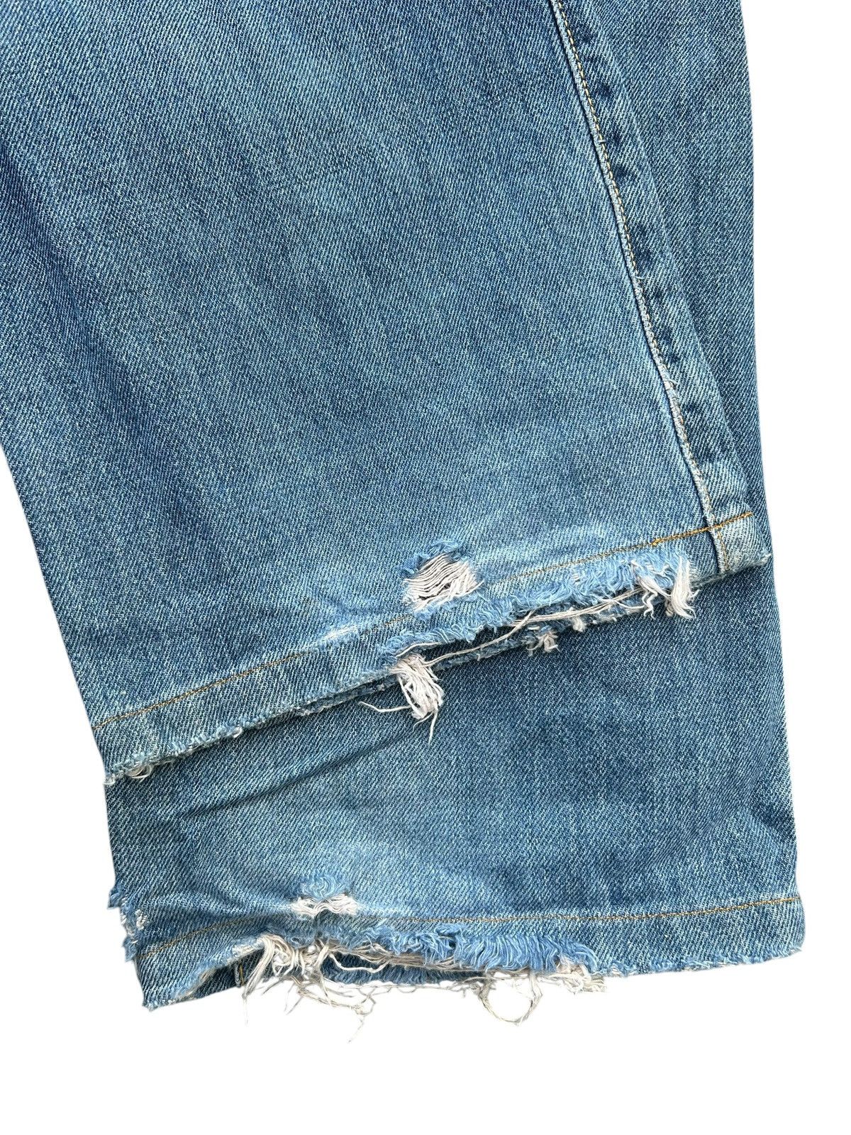 Japanese Brand × Kapital × Vintage Edwin Selvedge Buckle Back Distressed Denim Jeans Size US 29 - 16 Thumbnail