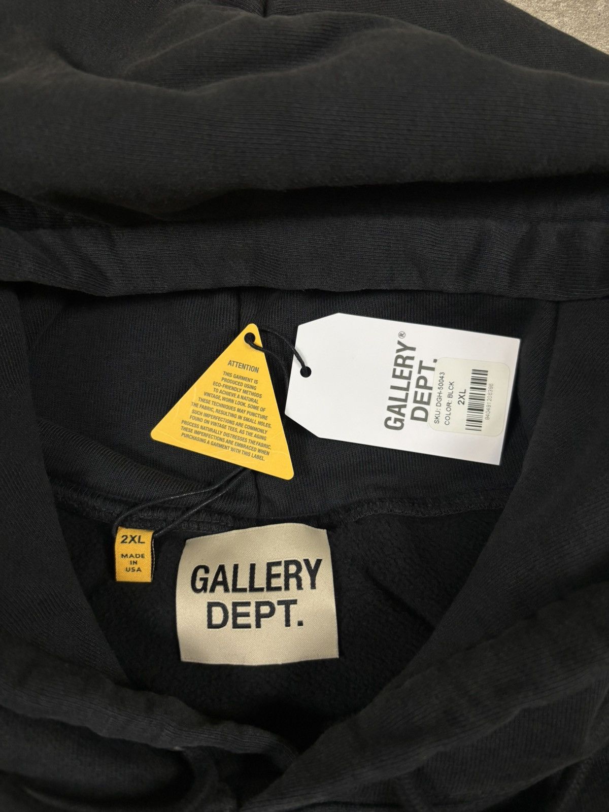 Gallery Dept. Gallery Dept Dept de la Gallery Hoodie, Black Size US XXL / EU 58 / 5 - 10 Thumbnail