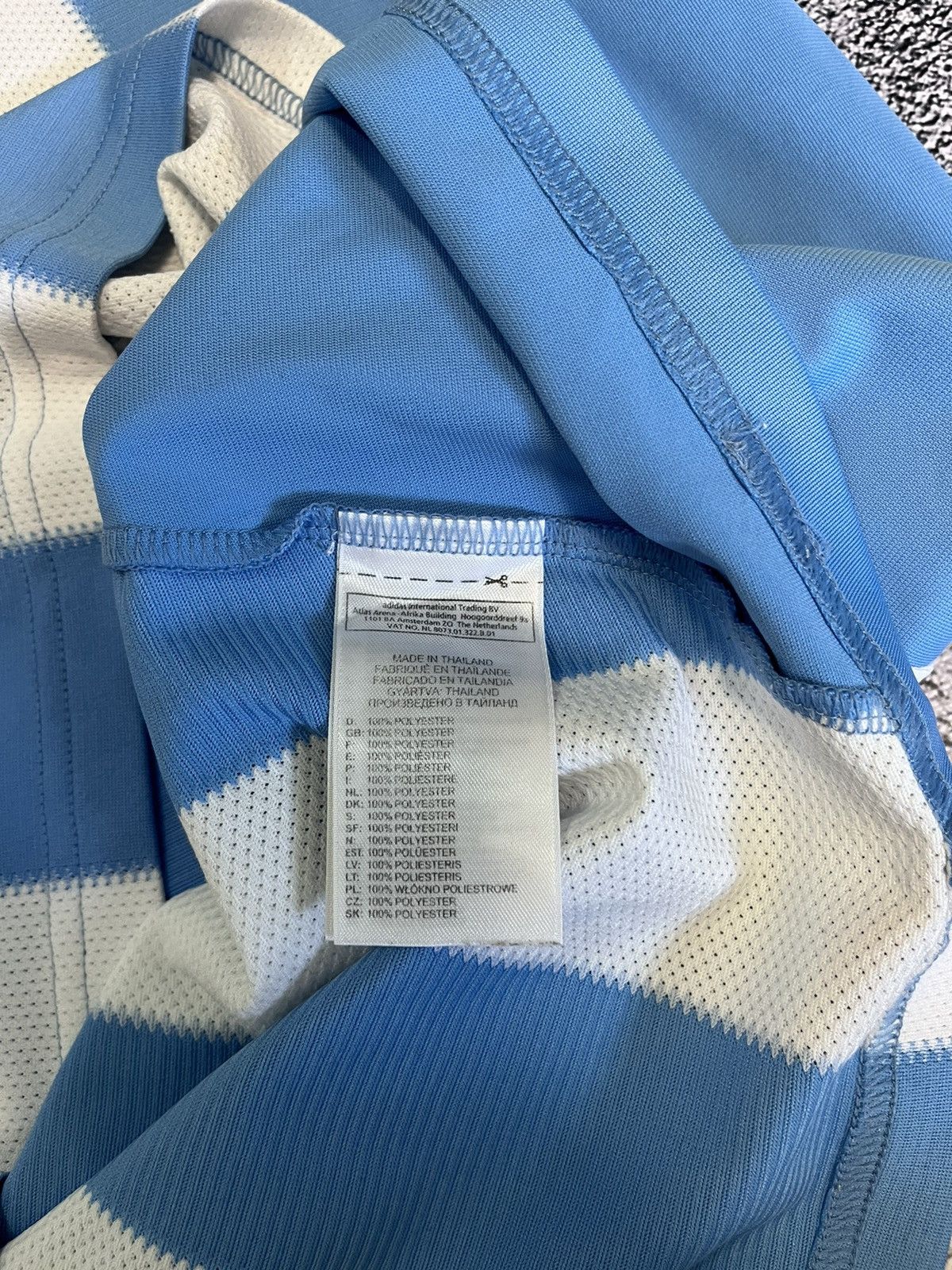 Adidas Adidas T- Shirt Jersey Argentina 2009 Home Soccer Football Size US L / EU 52-54 / 3 - 10 Thumbnail