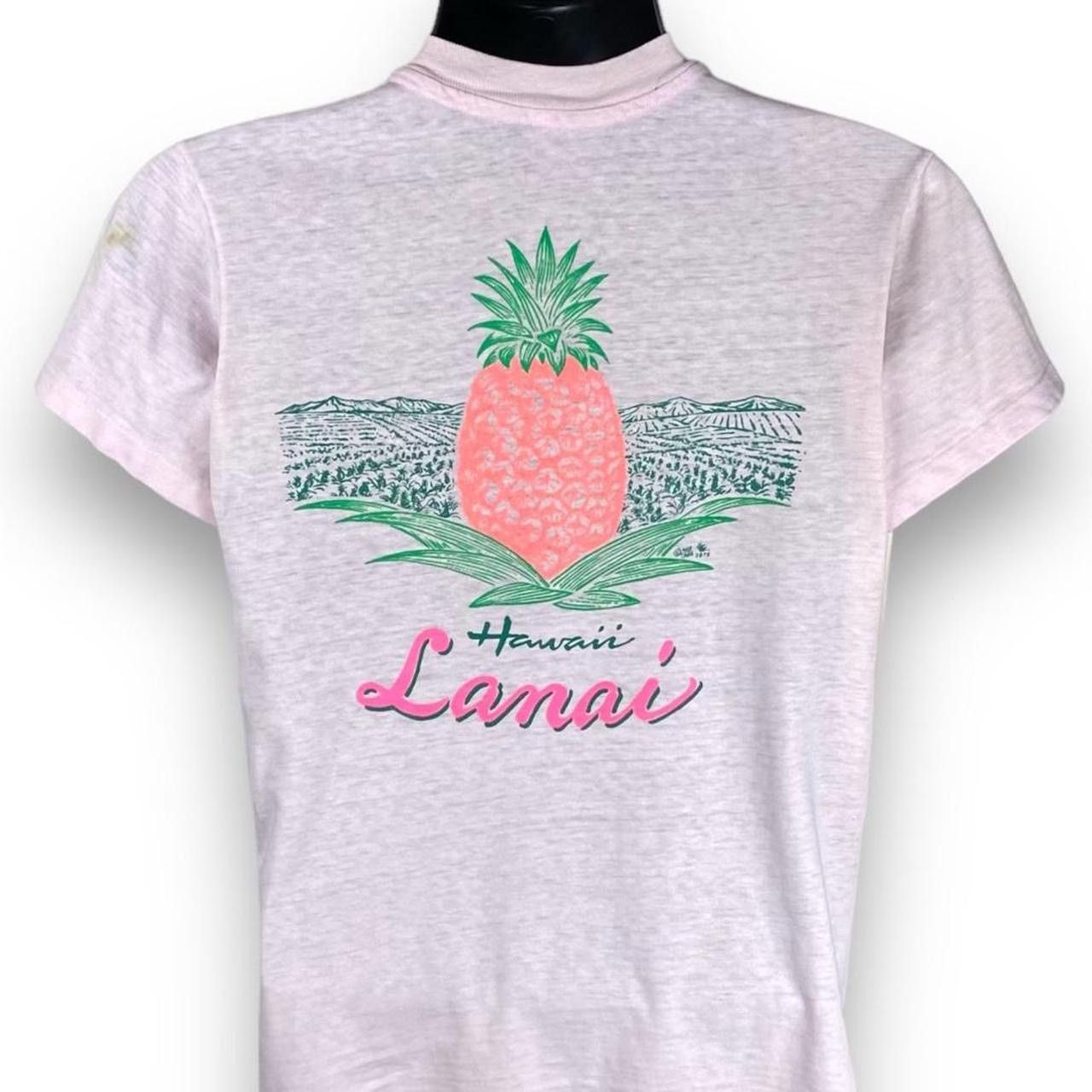 Hanes × Vintage Vintage 90s Hanes Lanai Hawaii Destination Travel Tshirt Size US S / EU 44-46 / 1 - 1 Thumbnail