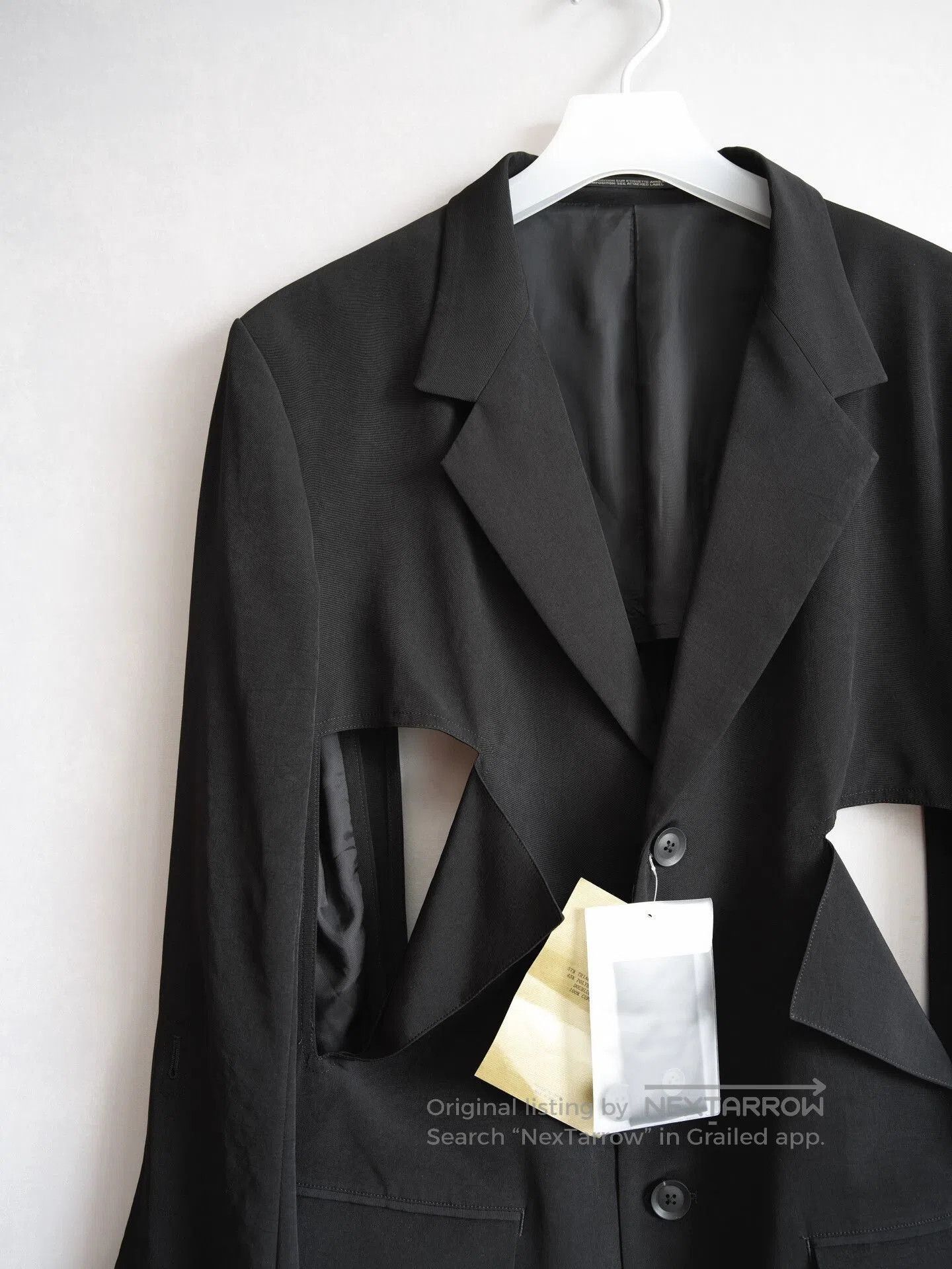 Yohji Yamamoto Yohji Yamamoto Black Cutout Coat. Size M / US 6-8 / IT 42-44 - 4 Thumbnail