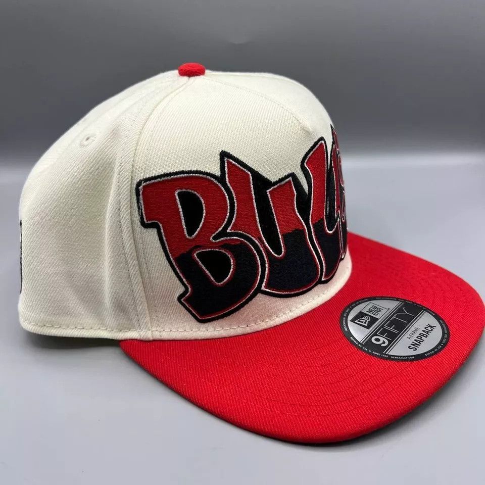New Era × Vintage Chicago Bulls Hat Men Graffiti Retro Snap Back A-Frame Size ONE SIZE - 3 Thumbnail
