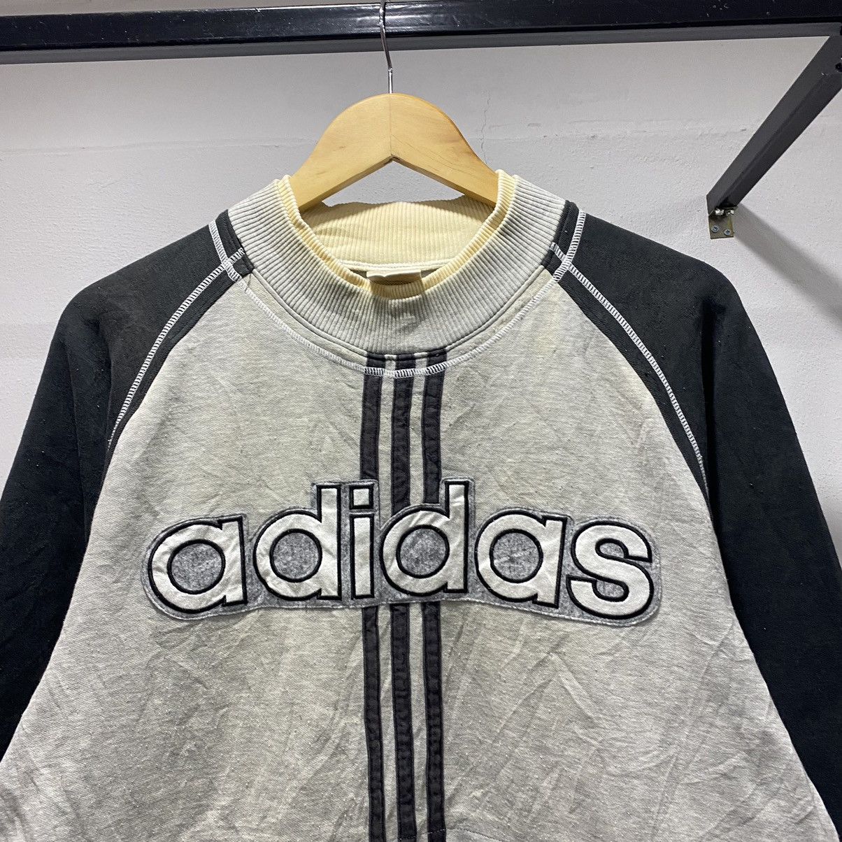 Adidas × Descente × Vintage Sickk☠️ 80s Adidas Spellout Crewneck Sports Rare Vintage Size US M / EU 48-50 / 2 - 2 Thumbnail