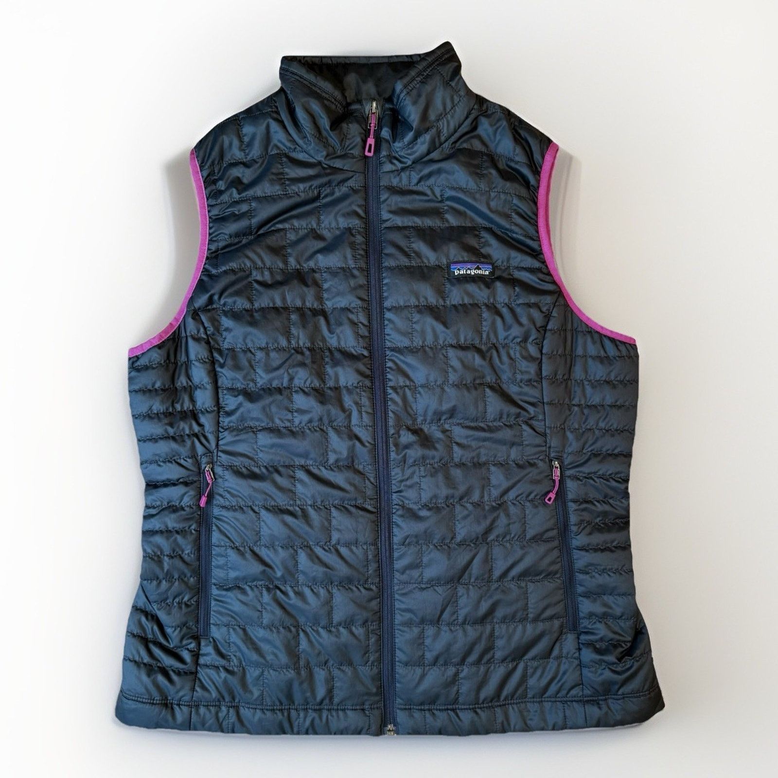 Patagonia Patagonia Nano Puff Vest Women's XL Navy Gray Full Zip Size XL / US 12-14 / IT 48-50 - 1 Thumbnail