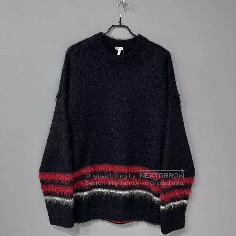 Loewe Loewe Mohair Striped Sweater Size L / US 10 / IT 46 - 1 Thumbnail