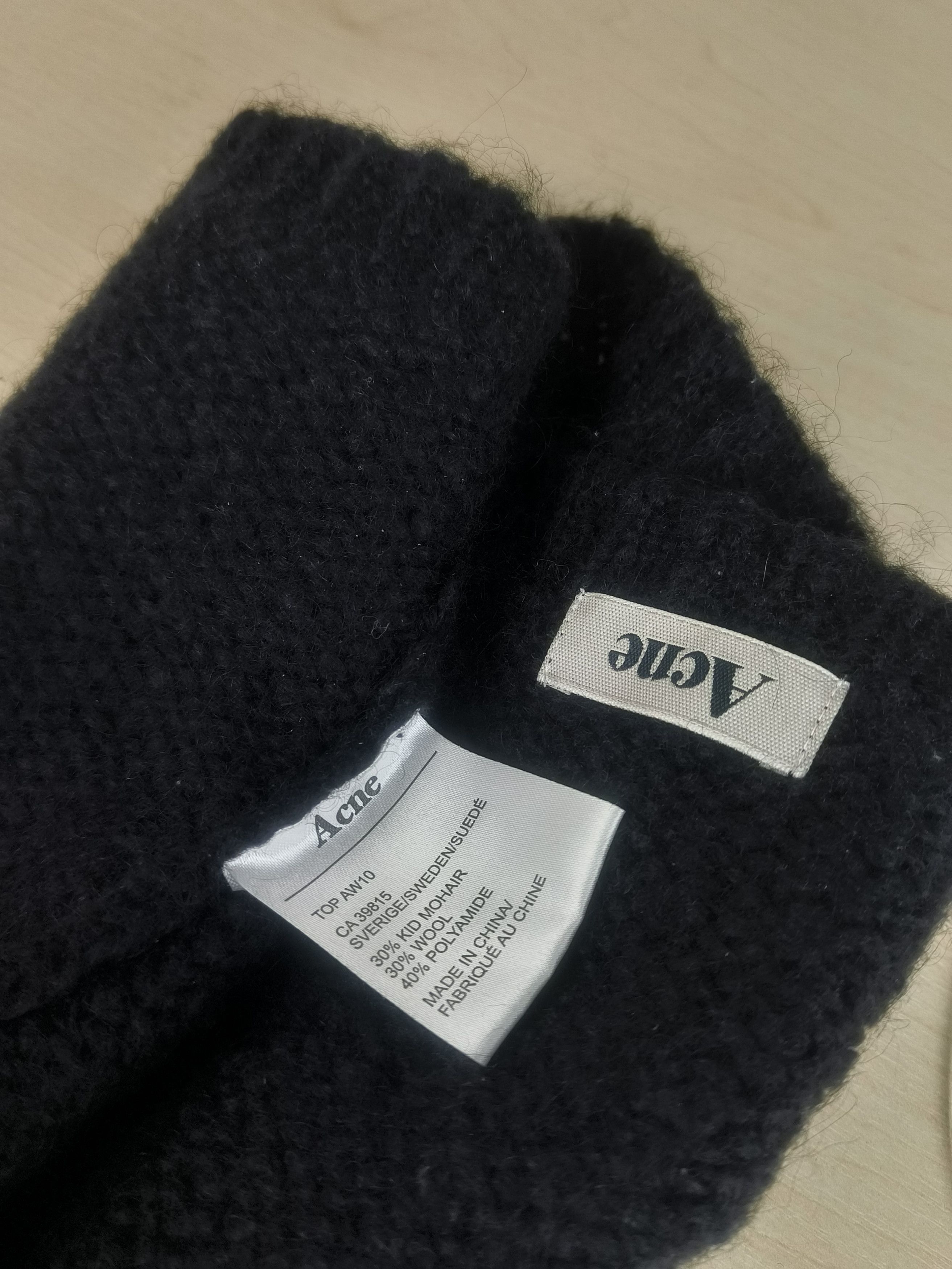 Acne Studios Acne Studios AW10 Top Kid Mohair Wool Blend Knit Beanie Hat Size ONE SIZE - 2 Thumbnail