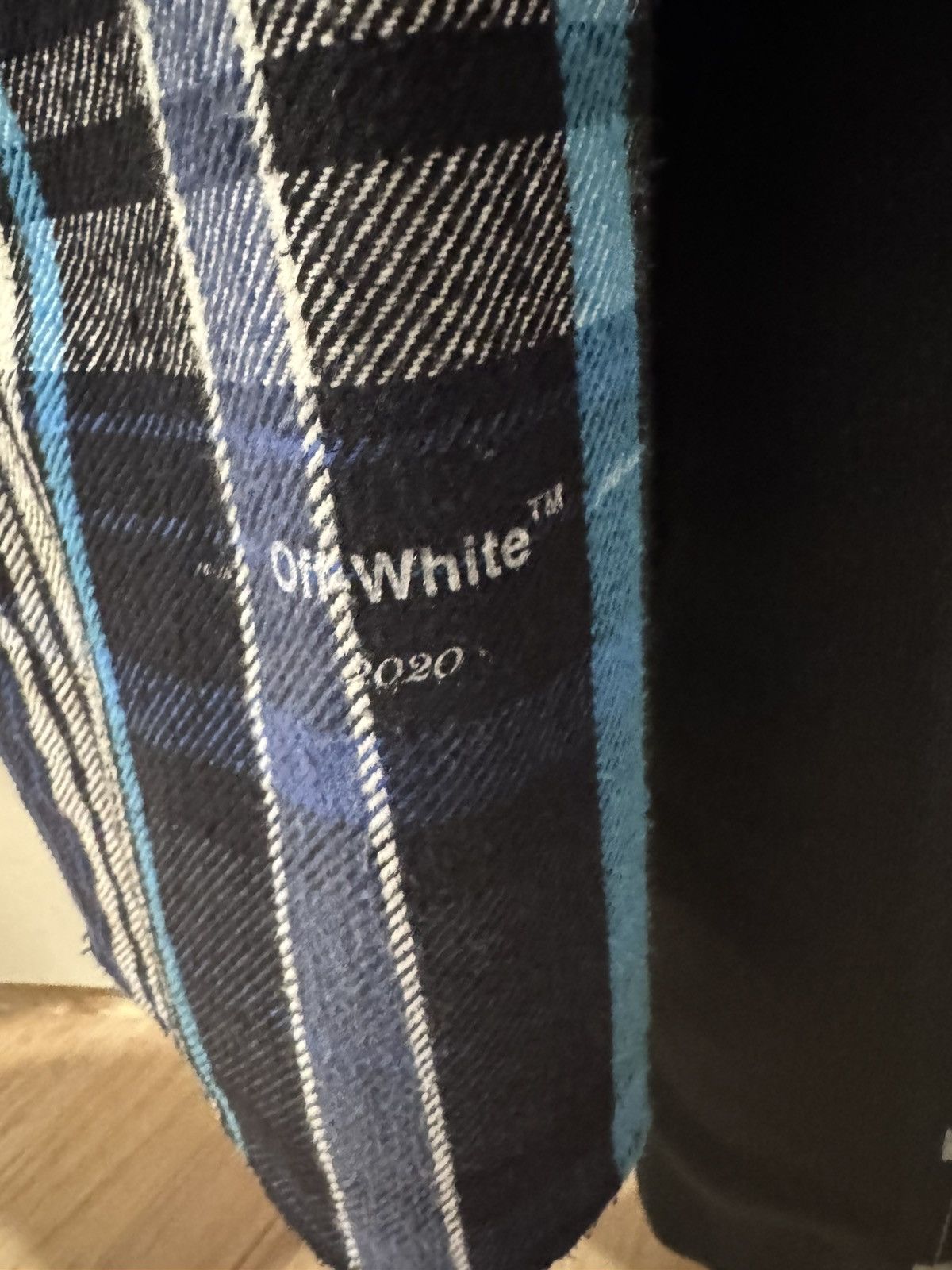 Off-White Off white flannel crewneck hybrid thing Size US XXS / EU 40 - 4 Thumbnail
