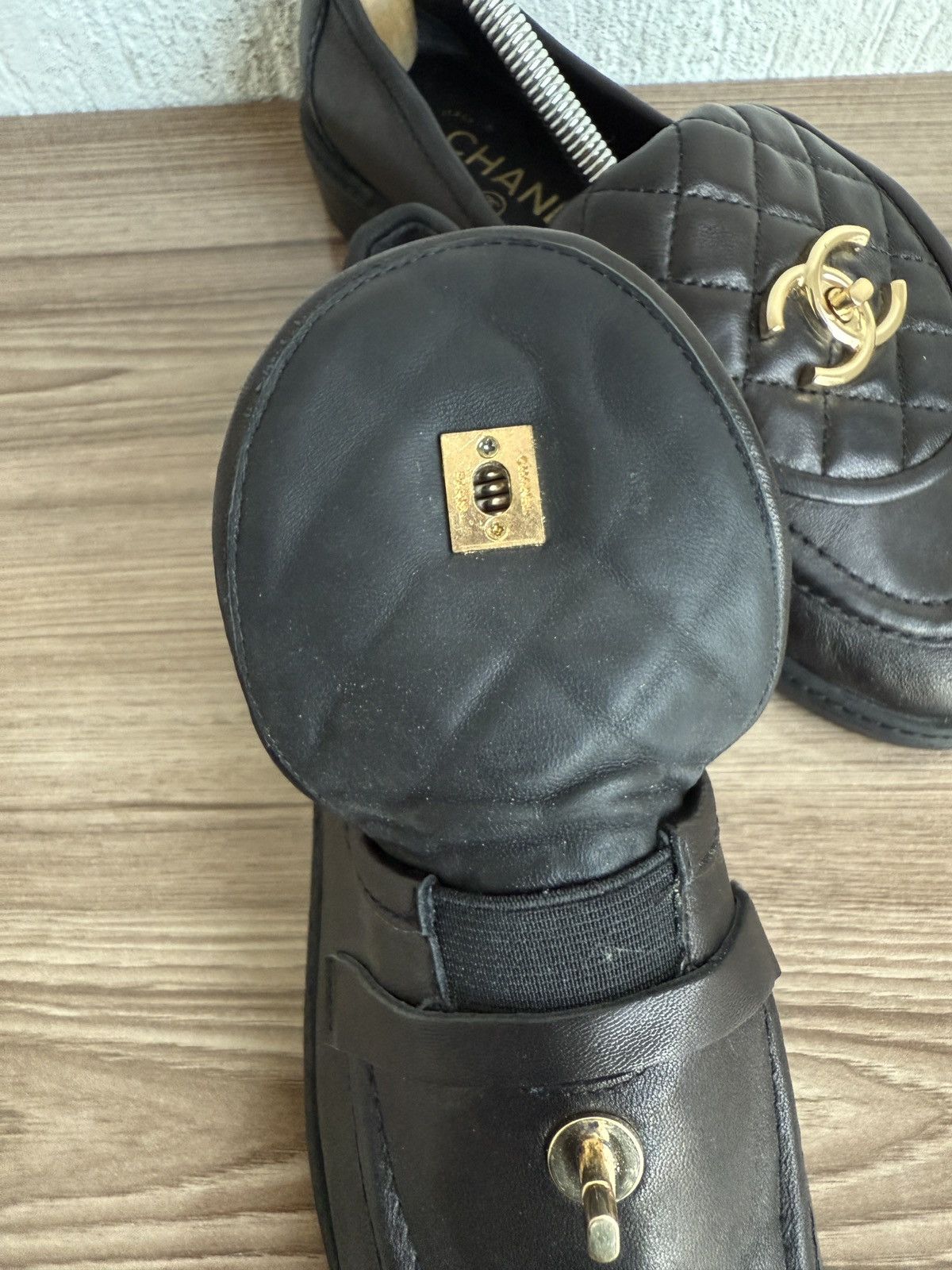 Chanel Quilted flap turnlock CC loafers Size US 9 / IT 39 - 14 Thumbnail
