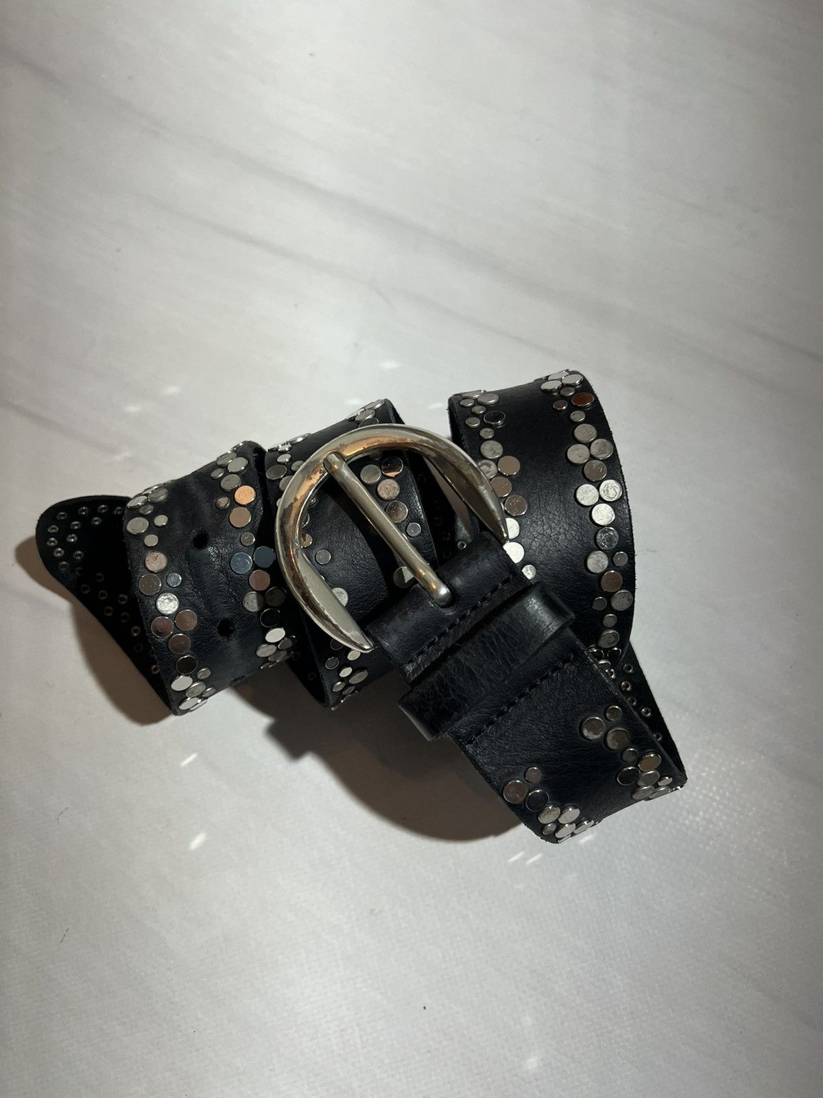 Hysteric Glamour × If Six Was Nine × Vintage Y2K Vintage Leather Belt BB Simon Style Size ONE SIZE - 2 Thumbnail
