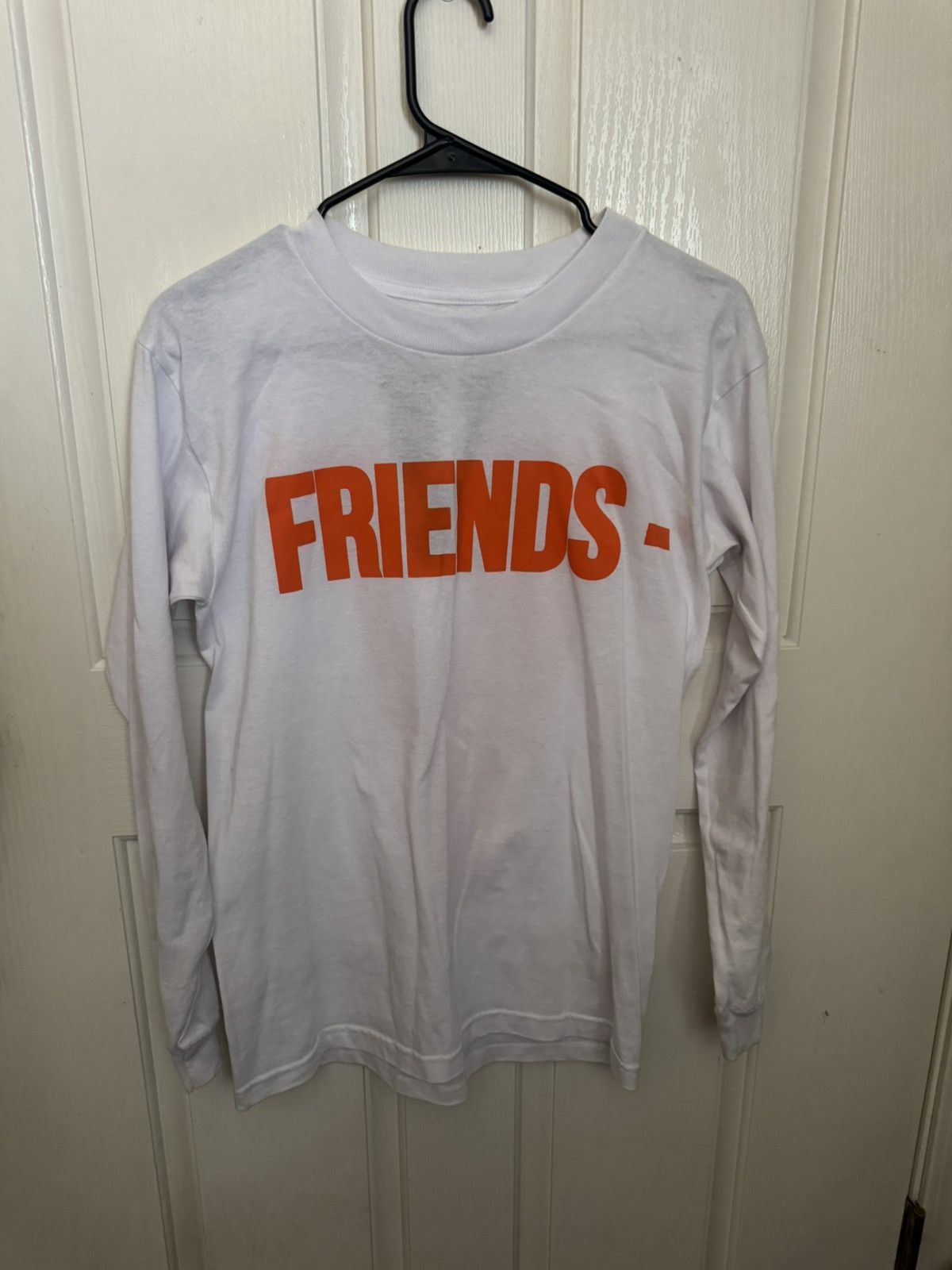 Long Sleeve Off White Vlone Tee OFF-WHITE X VLONE CREWNECK ORANGE
