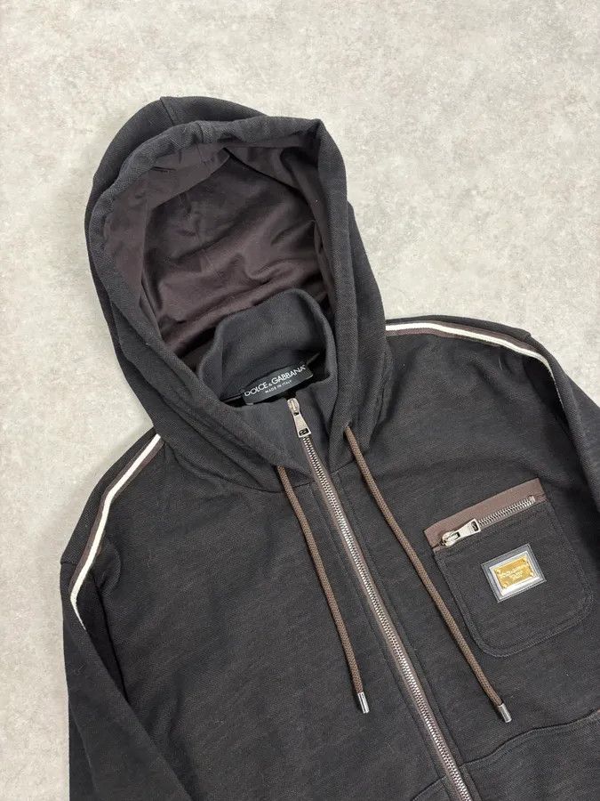 Dolce & Gabbana 2010s Dolce & Gabbana Black Classic Zip-up Hoodie Size US M / EU 48-50 / 2 - 5 Thumbnail