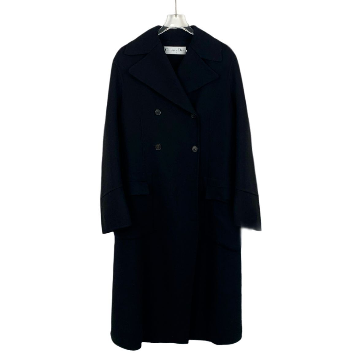 Dior Christian Dior Womens Wool & Rabbit Hair Double-Breasted Lon Size S / US 4 / IT 40 - 1 Thumbnail
