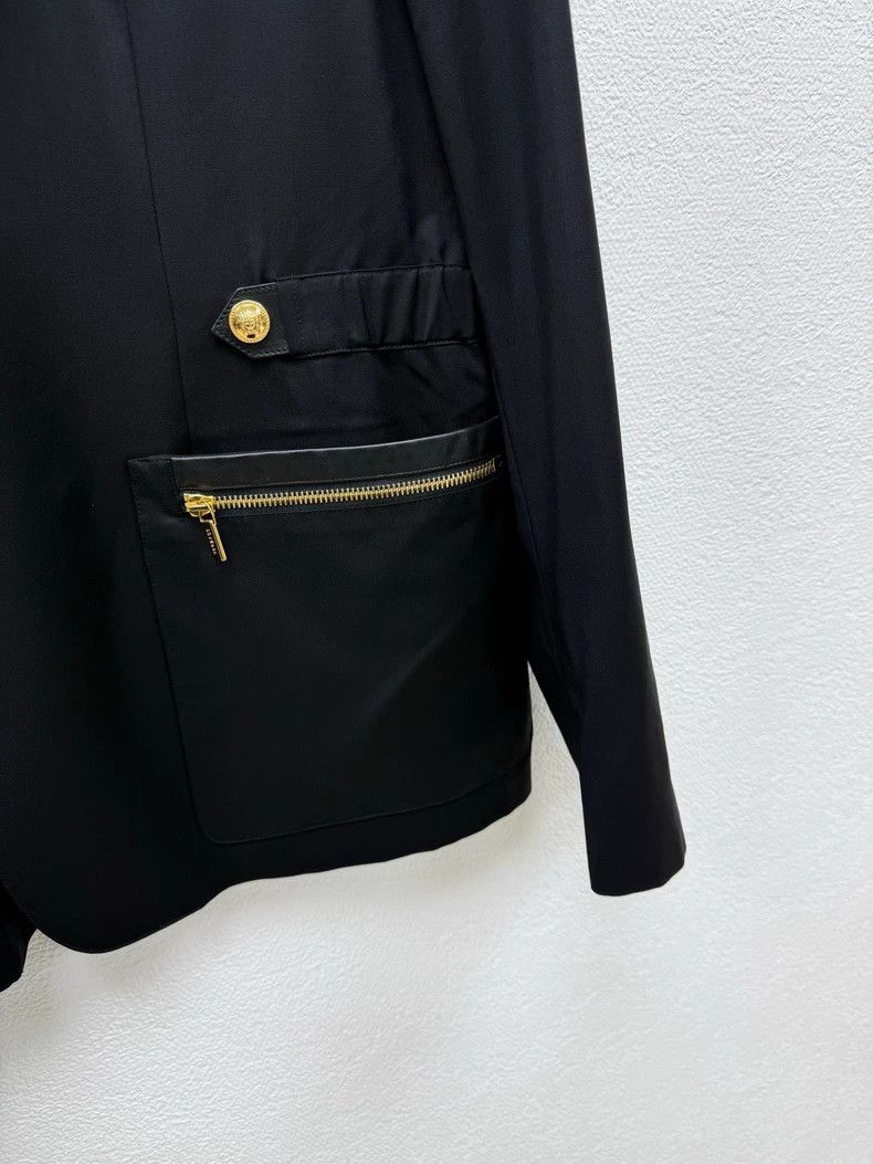 Versace Versace Main line wool patchwork casual blazer Size US L / EU 52-54 / 3 - 2 Thumbnail