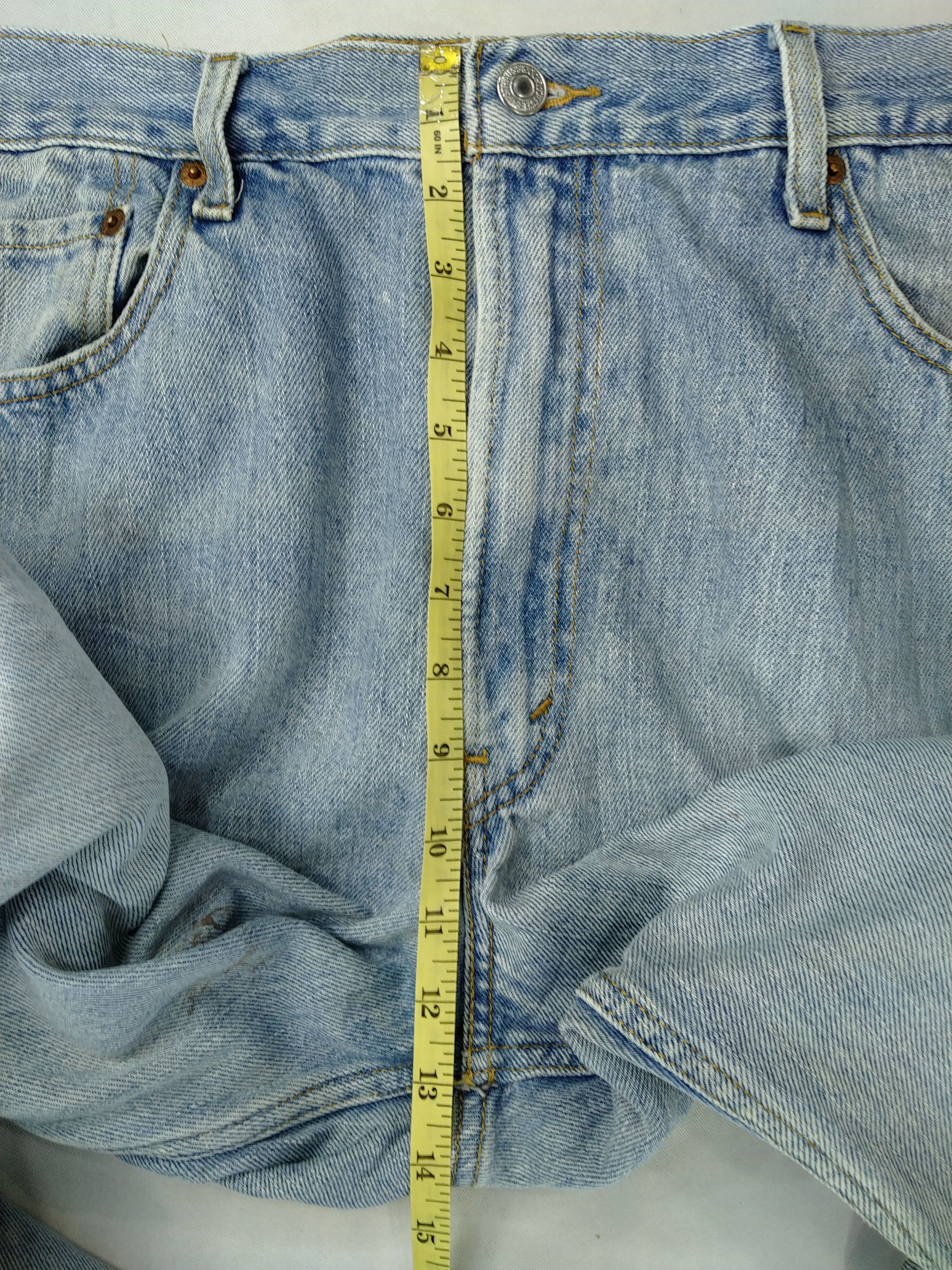 Japanese Brand Vintage Levi's 550 Light Wash 38 x 32.5 Denim -JN311 Size US 38 / EU 54 - 6 Thumbnail