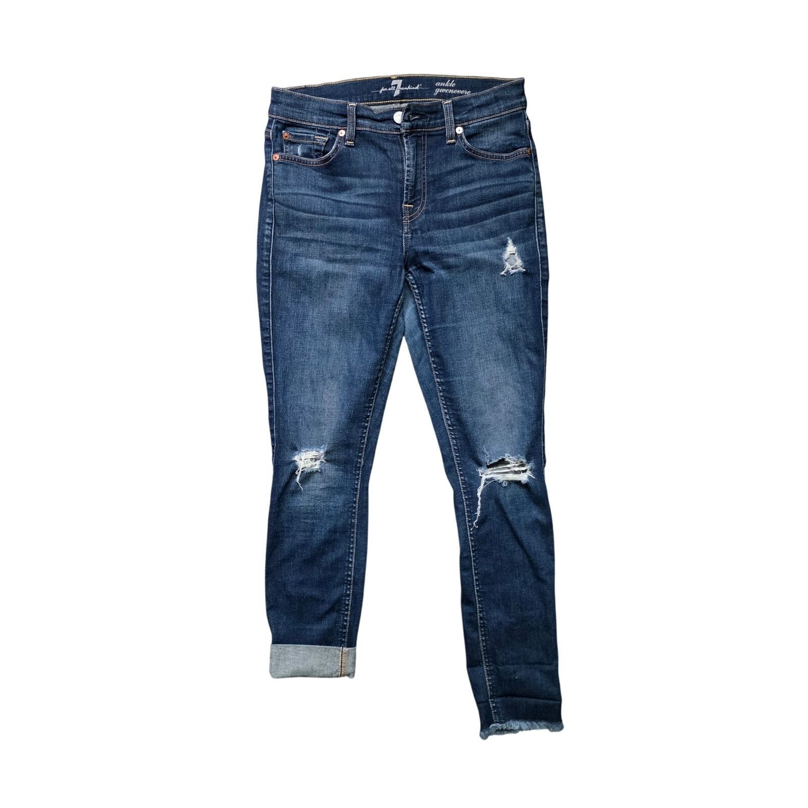 7 For All Mankind 7 For All Mankind Gwenevere Ankle Skinny Jeans Women’s 27 Size 24" / US 00 / IT 34 - 1 Thumbnail