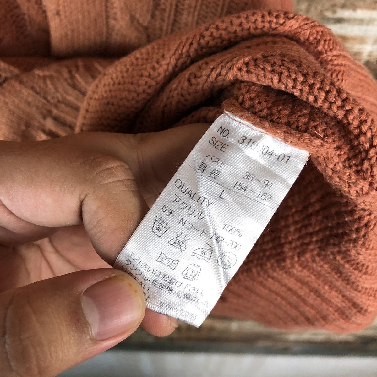 Homespun Knitwear × Japanese Brand Japan vintage Pink cable Knitwear #A1746 Size M / US 6-8 / IT 42-44 - 10 Thumbnail