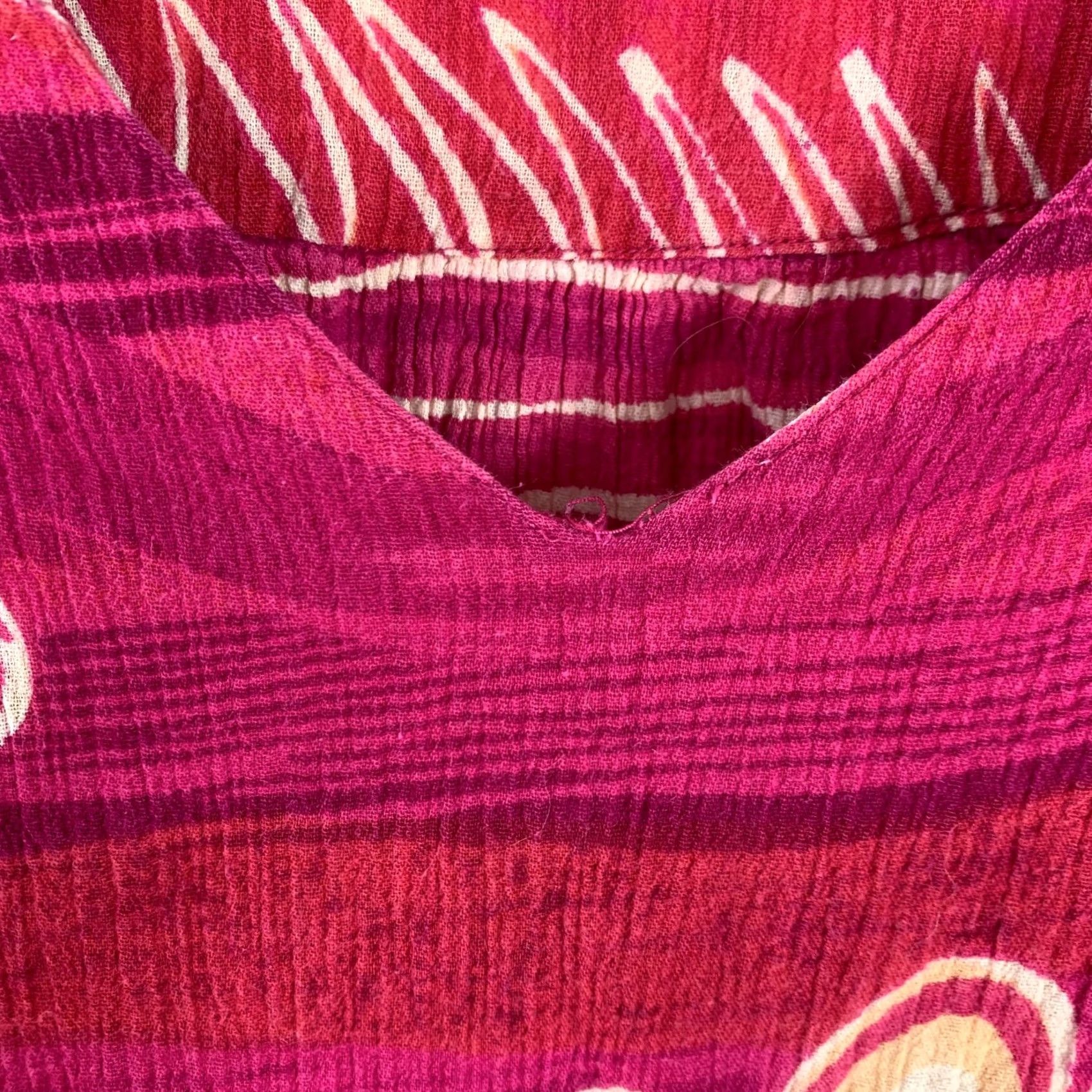 Vintage VINTAGE Sante Classics Pink Muumuu Caftan Beach Coverup Housedress L/XL 1990s Cotton Size L / US 10 / IT 46 - 6 Thumbnail