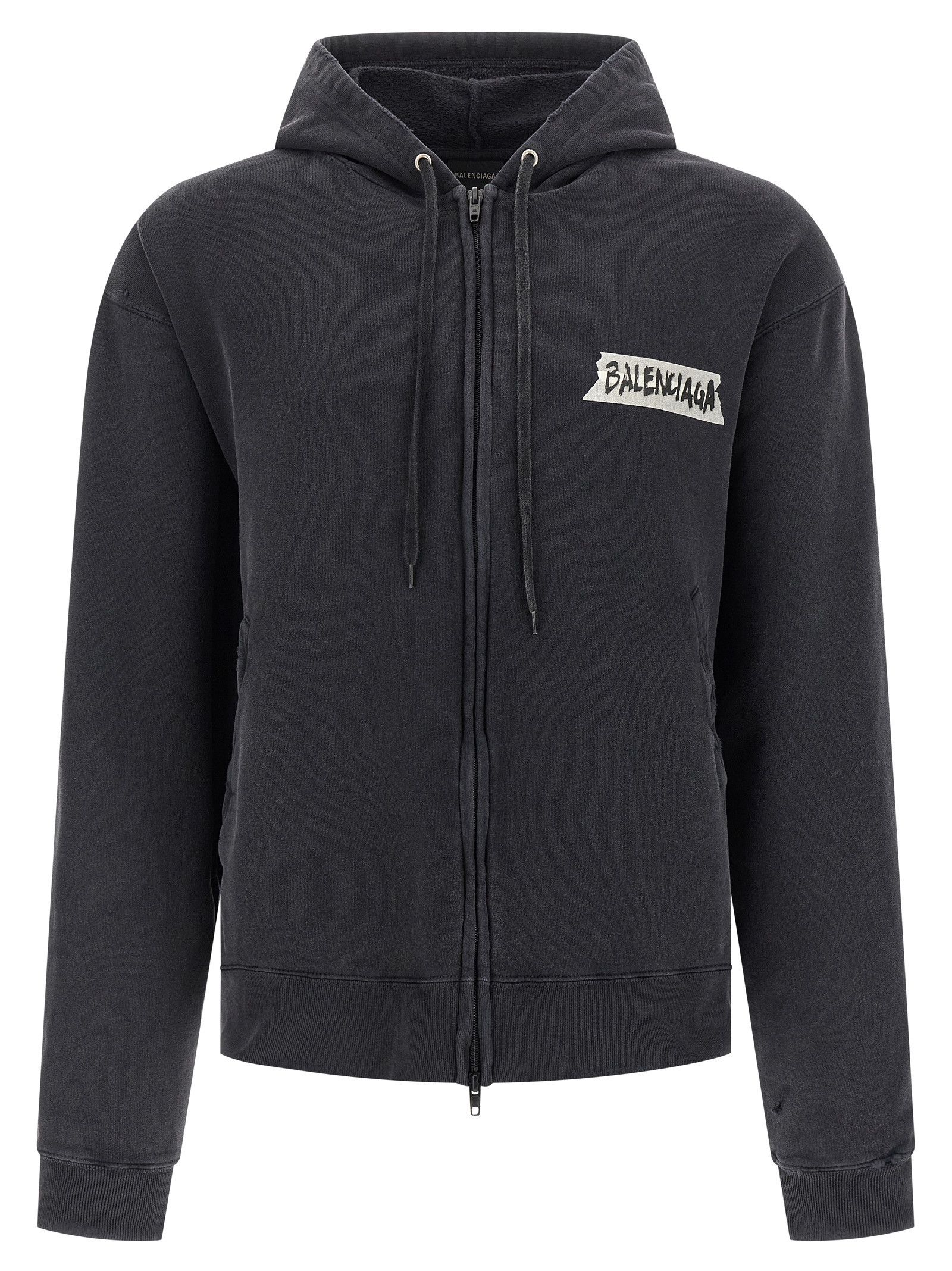 Balenciaga 'Masking Tape' hoodie Size US S / EU 44-46 / 1 - 1 Thumbnail