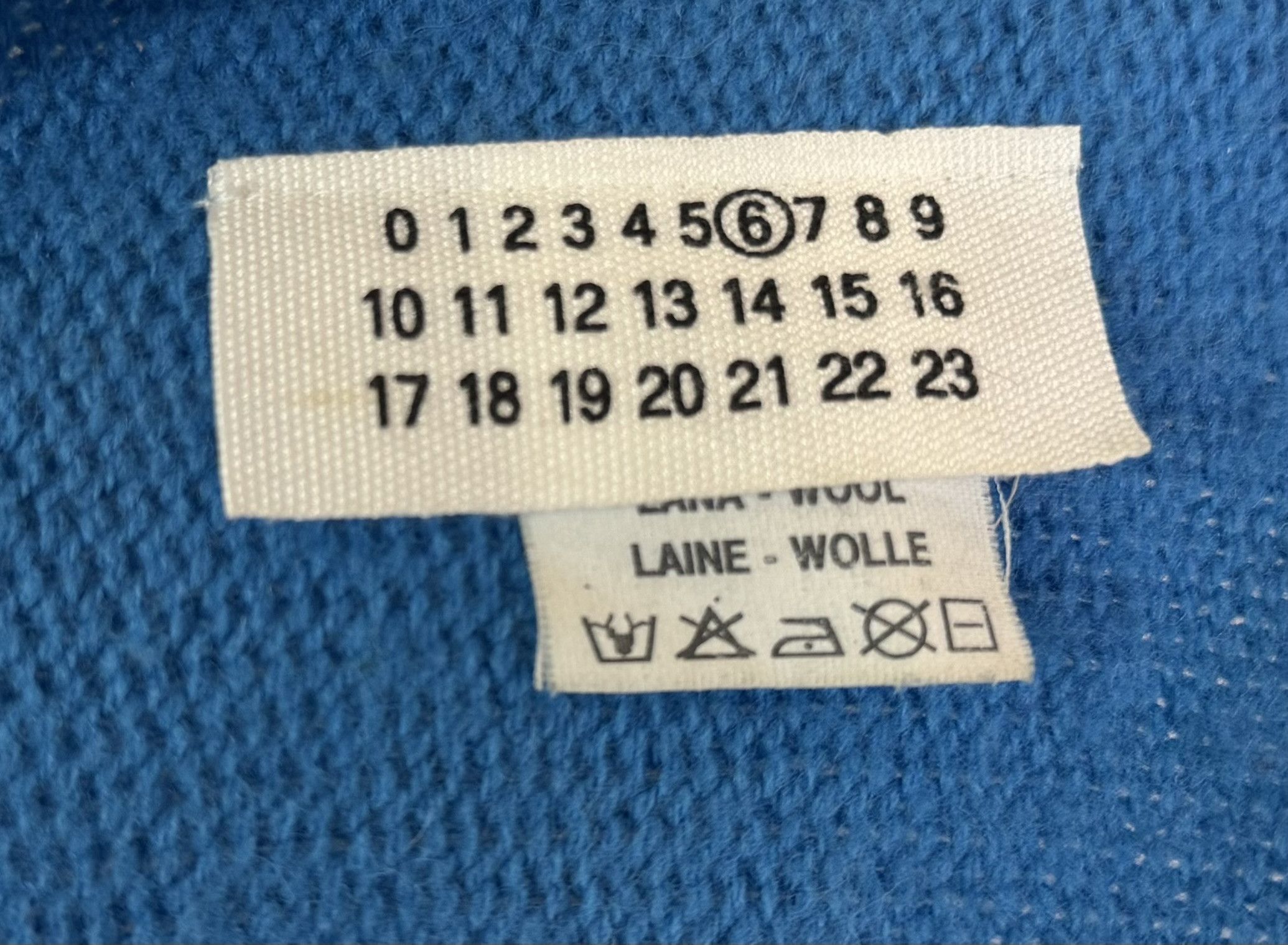 Maison Margiela Martin Margiela Blue Wool Scarf Wrap Skirt Miss Deanna Size ONE SIZE - 3 Thumbnail