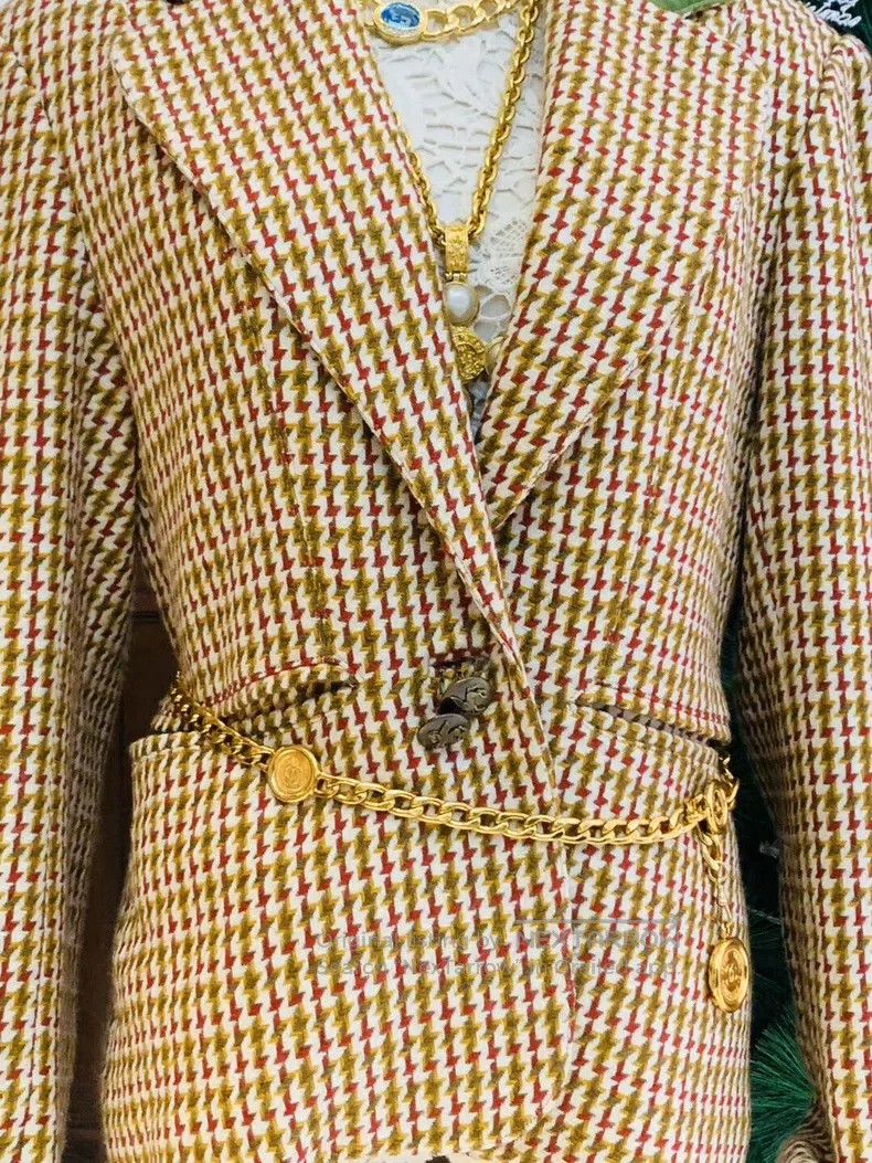 Hermes Hermes Cashmere Plaid Jacket Size S / US 4 / IT 40 - 4 Thumbnail
