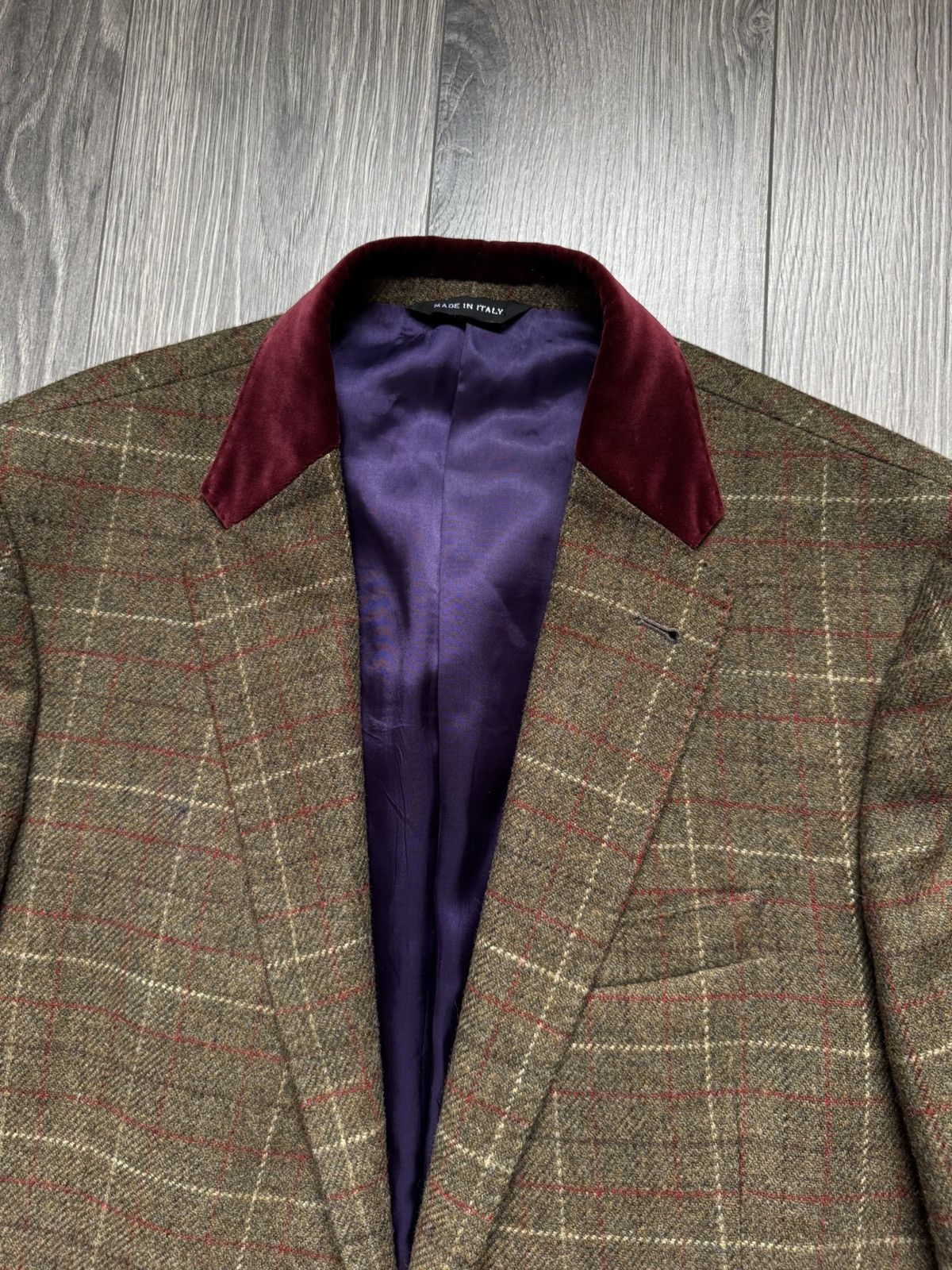 Paul Smith Paul Smith Byard Herringbone Tweed Checkered Blazer Jacket Size 50R - 6 Thumbnail