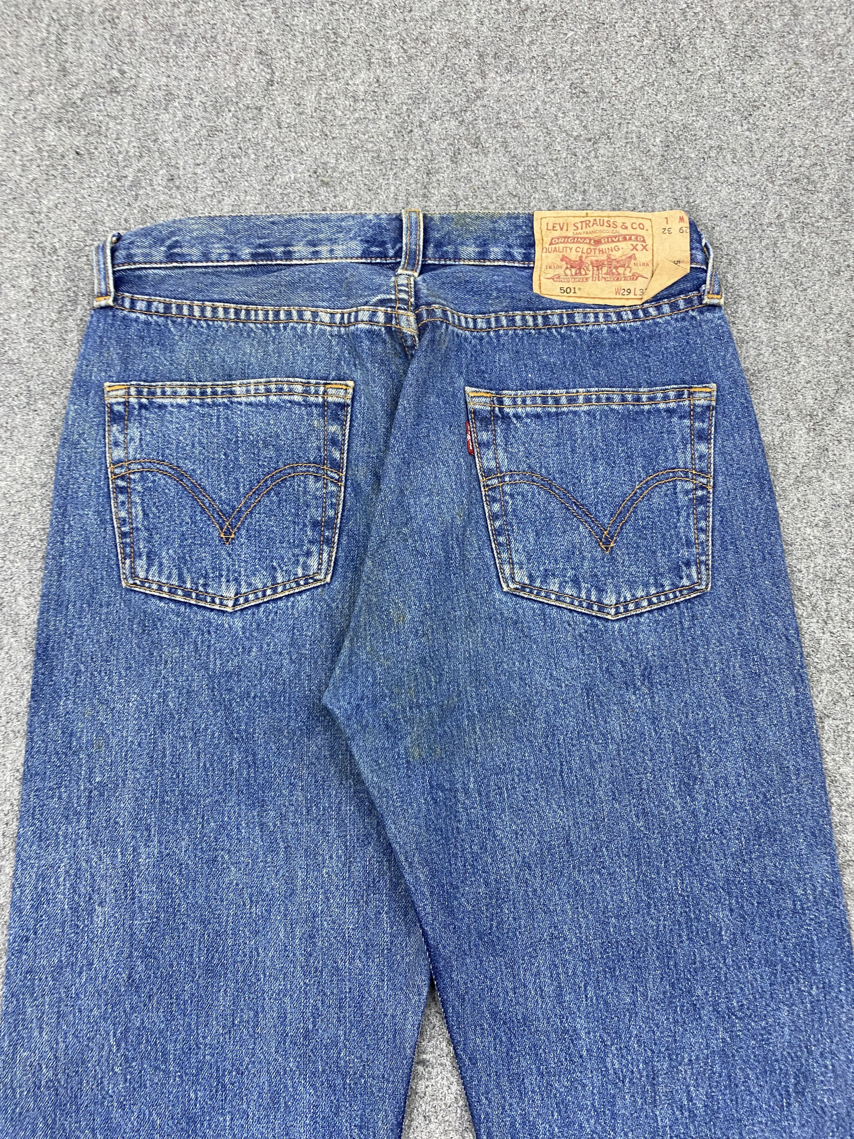 Levi's Blue Denim Vintage Levis 501 Jeans DP2758 Size US 30 / EU 46 - 4 Thumbnail