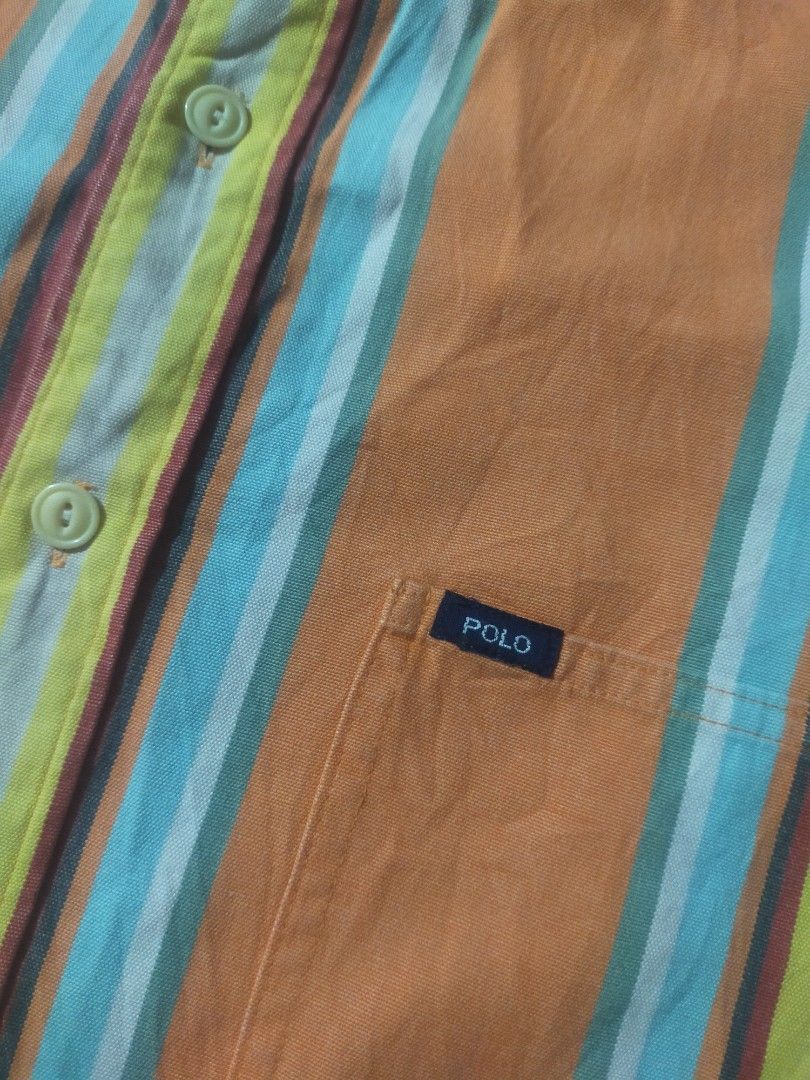 Polo Ralph Lauren 90's polo ralph lauren stripe shirt Size US XL / EU 56 / 4 - 3 Thumbnail