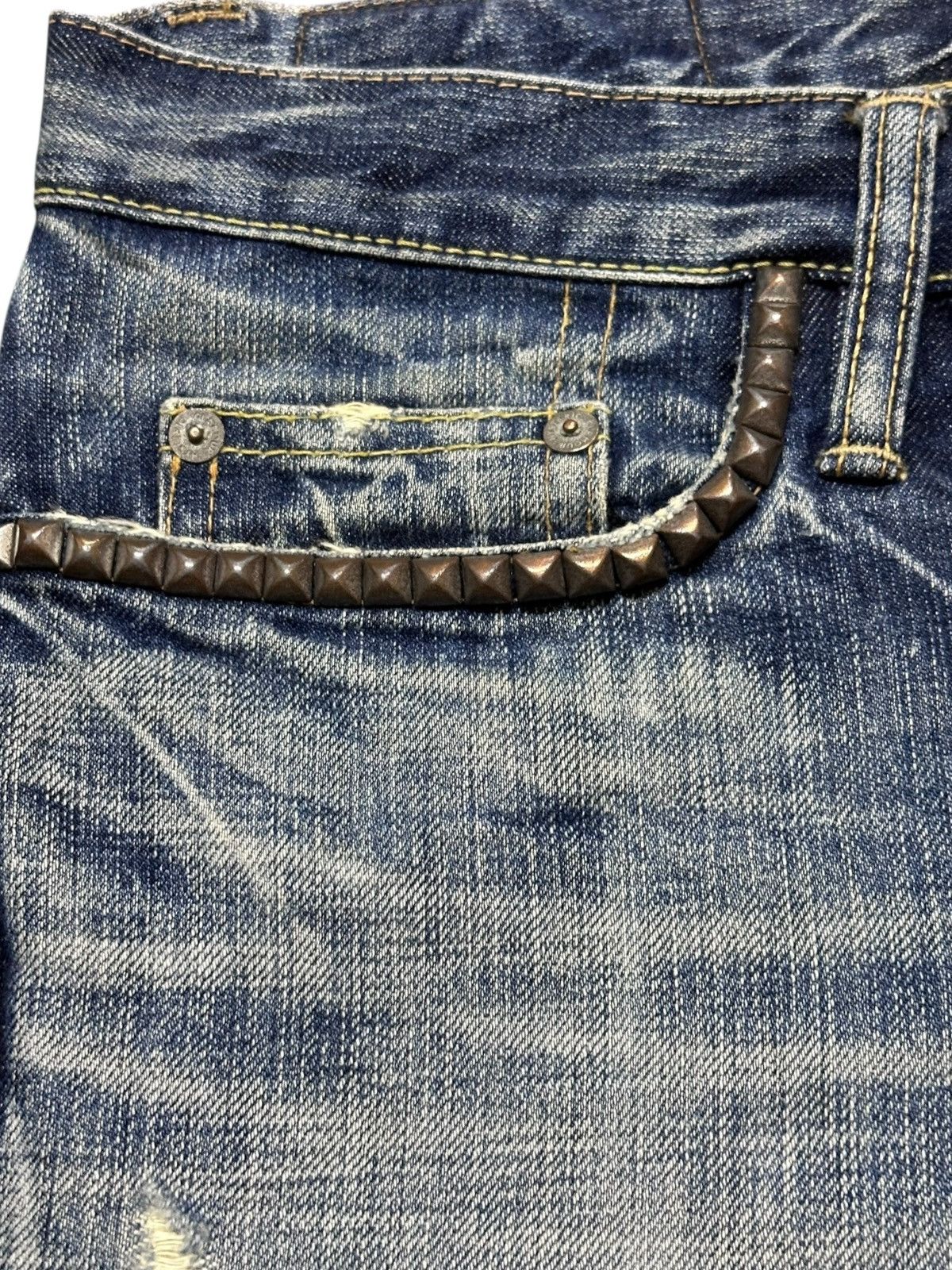 Hysteric Glamour Vintage Hysteric Glamour Flare Studded Distressed Denim Size US 30 / EU 46 - 5 Thumbnail