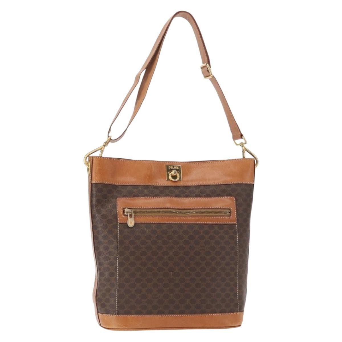 Celine Celine Vintage Macadam Shoulder Bag Canvas and Leather Size ONE SIZE - 1 Thumbnail