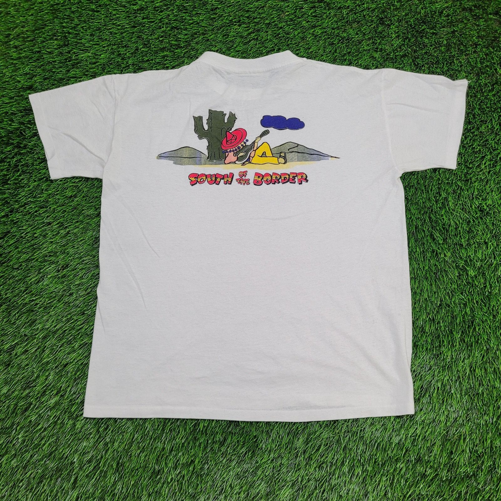 Vintage VTG 90s Funny South of the Border Mexican Sombrero T-Shirt M Size US L / EU 52-54 / 3 - 1 Thumbnail