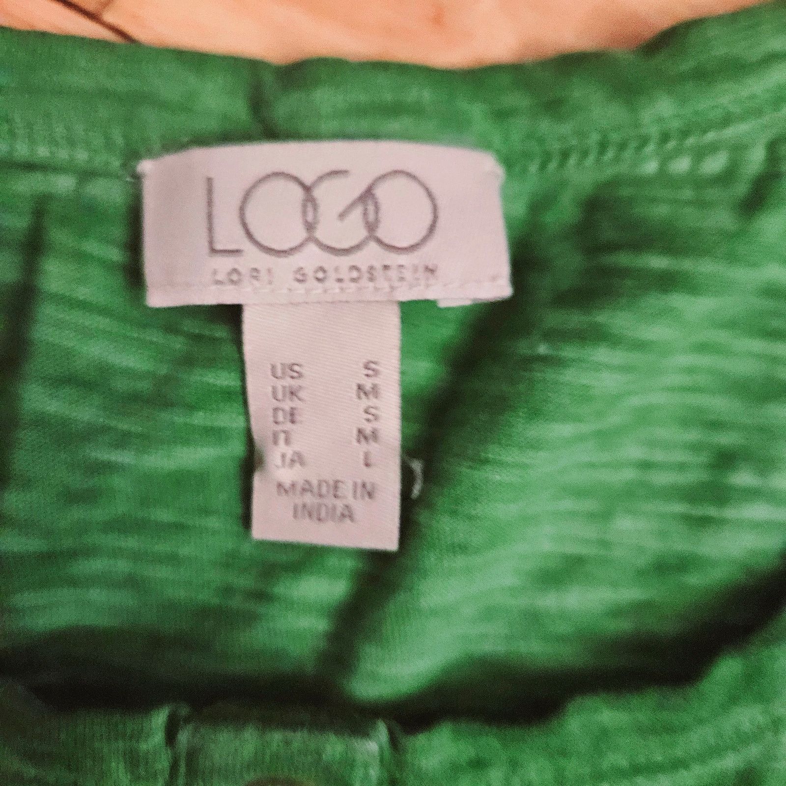 Logo 7 LOGO Lori Goldstein Green 3/4 Sleeve Top Size S Size S / US 4 / IT 40 - 2 Thumbnail