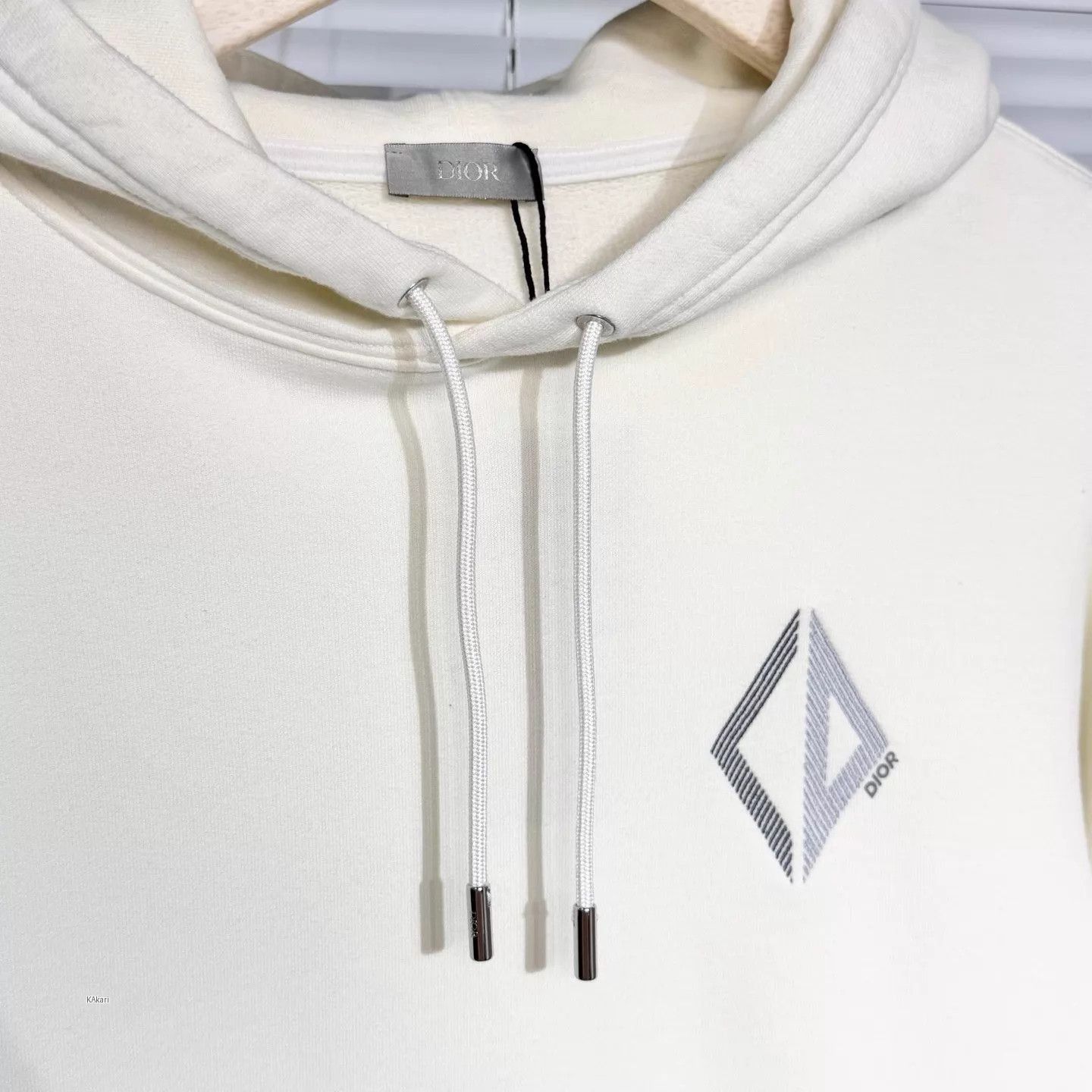 Dior White Diamond Logo Hoodie Size US S / EU 44-46 / 1 - 3 Thumbnail