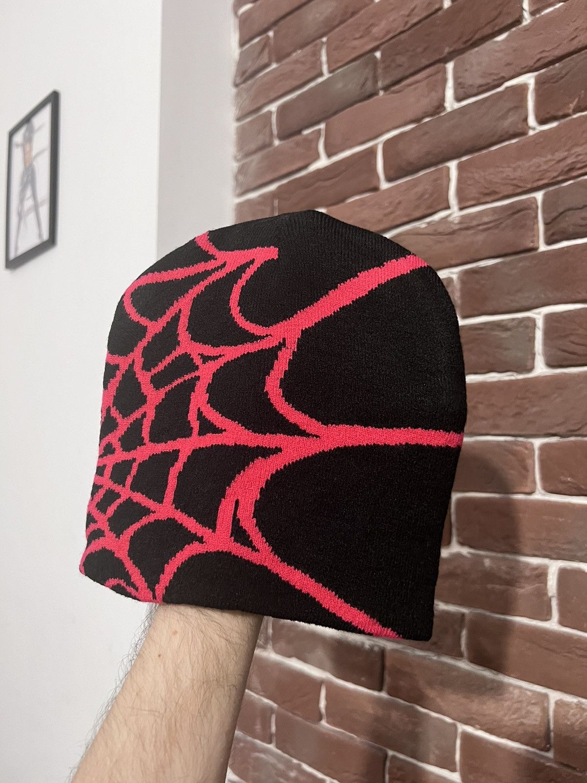 Spyder Vintage Y2k Spyder Spiderweb Spider Beanie Alternative Hype Size ONE SIZE - 1 Thumbnail