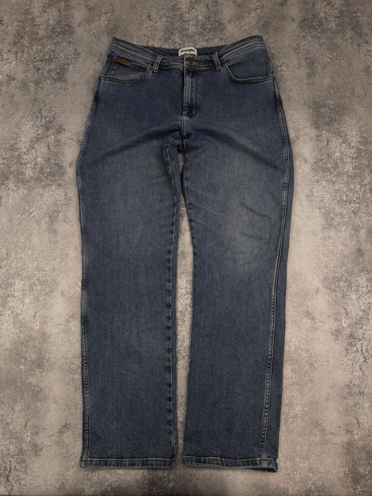 Wrangler Wrangler Texas Men Straight Leg Jeans Blue Denim Size 36 Size US 36 / EU 52 - 4 Thumbnail