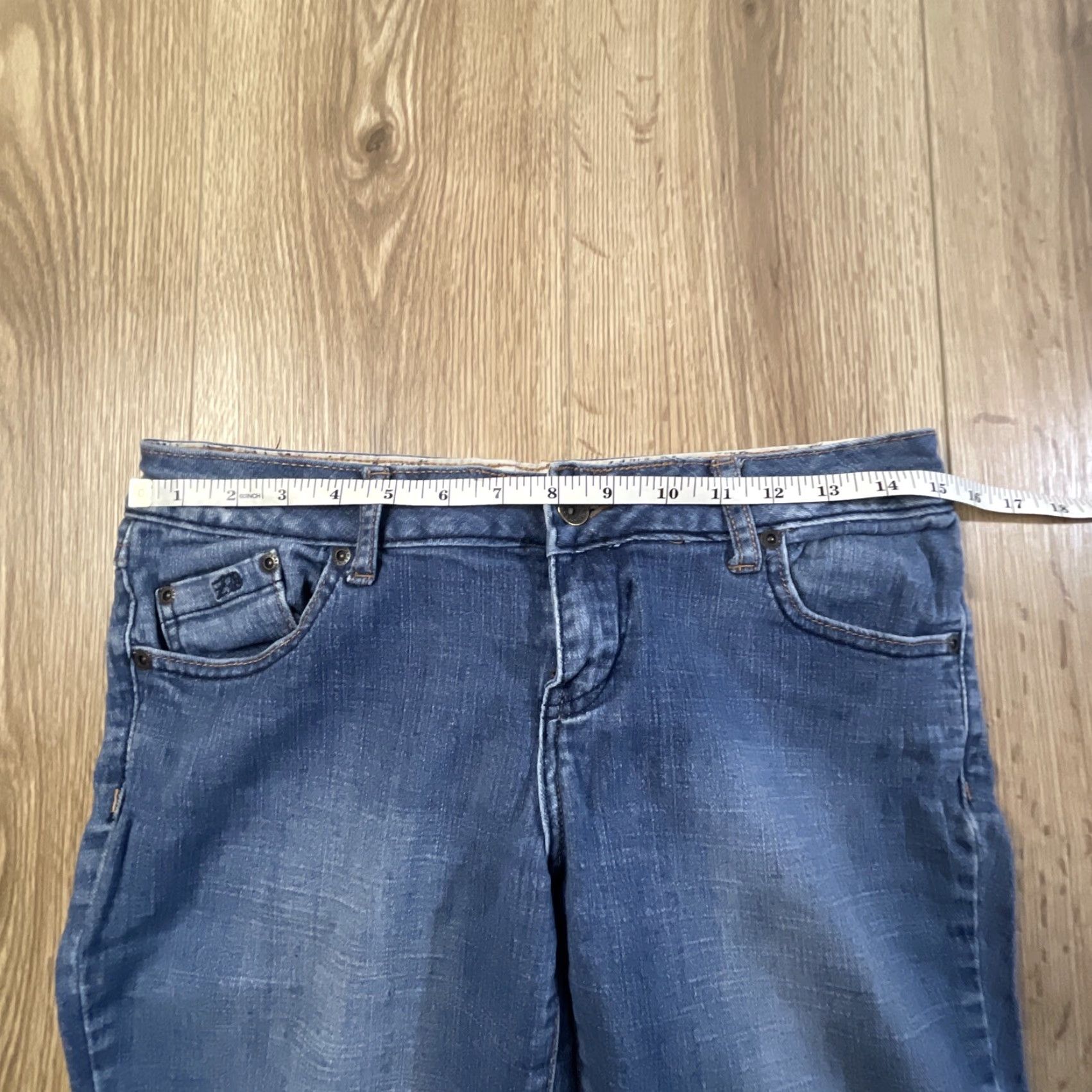 Vintage ZD Zana Di Womens Jeans Size 9 Boot Cut Low Rise Denim Blue Juniors Size 30" / US 8 / IT 44 - 4 Thumbnail