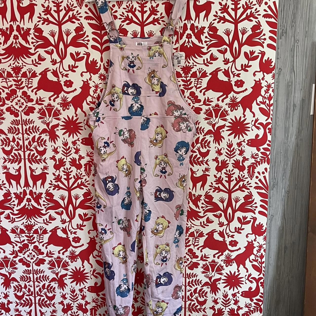 Designer Sailor Moon Cartoon Print Overalls – S/M Size 28" / US 6 / IT 42 - 8 Thumbnail