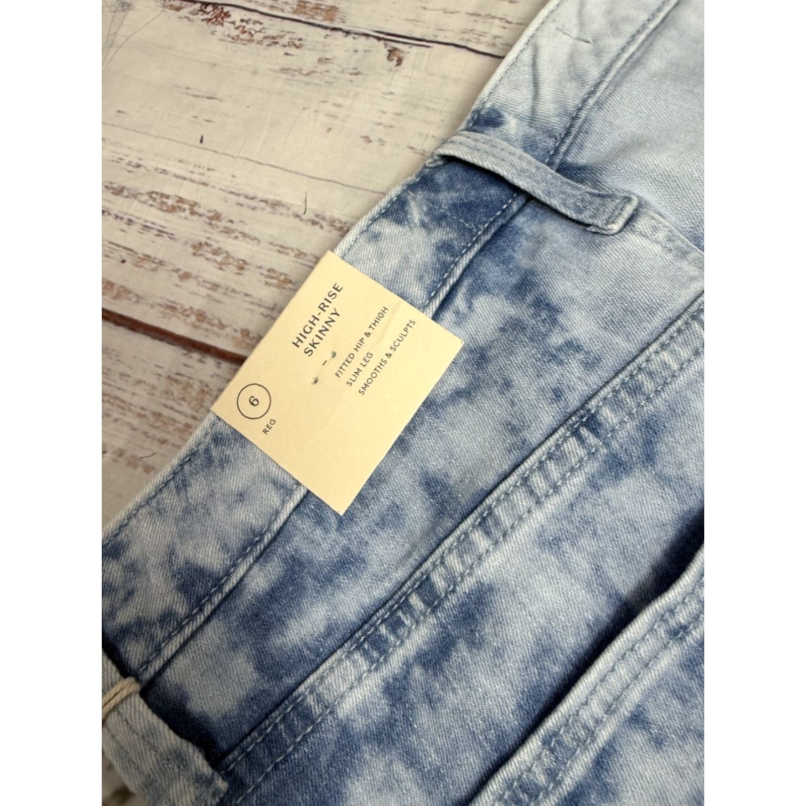 Vintage Universal Thread Skinny Jeans Acid Wash Ankle Cotton Womens 6 Blue NWT Reg Size 28" / US 6 / IT 42 - 7 Thumbnail