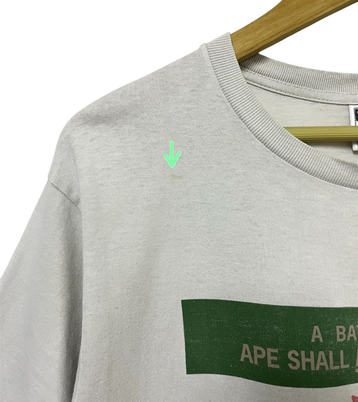 Bape A BATHING APE APE SHALL NEVER KILL APE LOGO JAPANESE TSHIRT Size US L / EU 52-54 / 3 - 9 Thumbnail