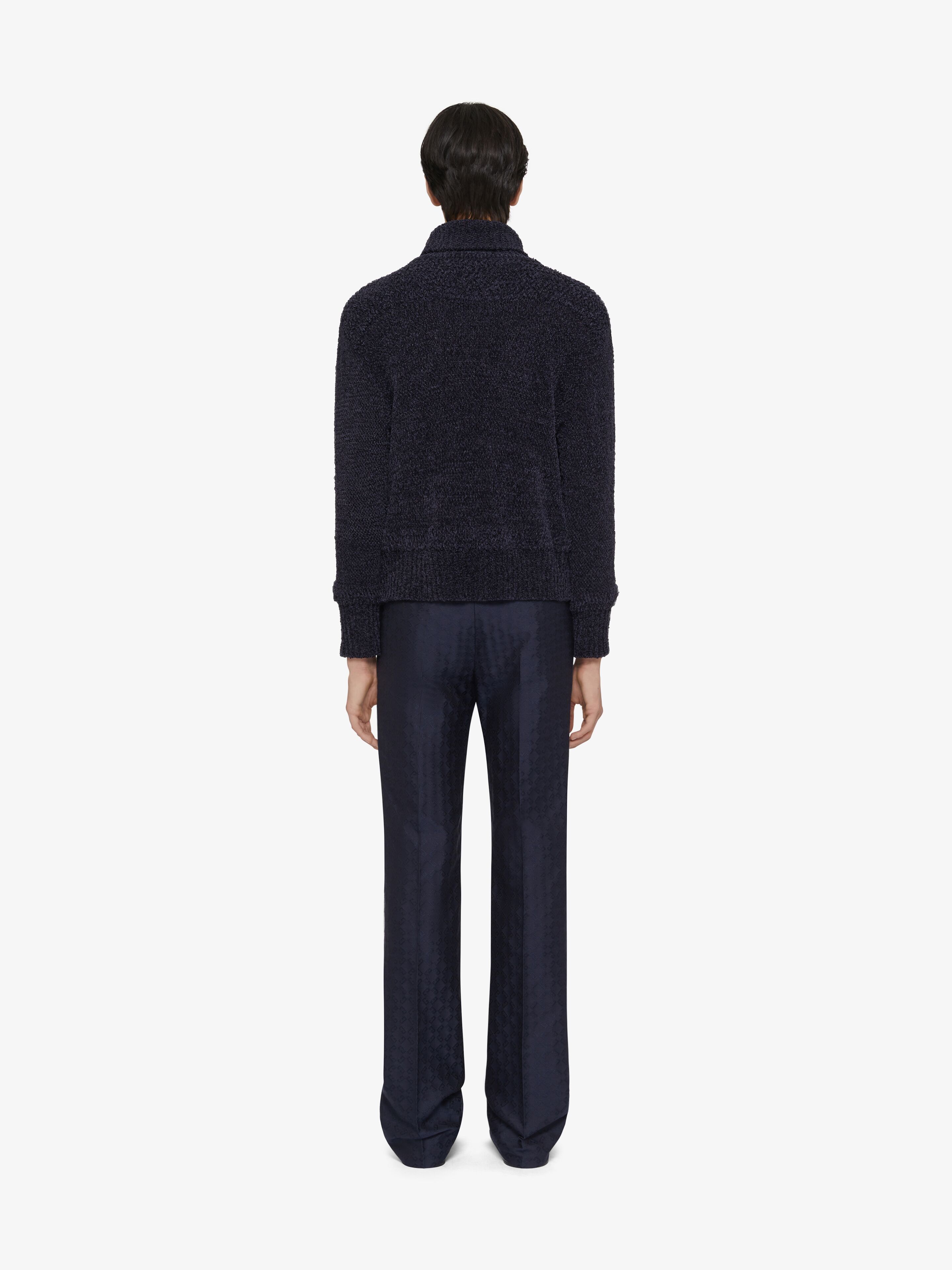 o1w1db10925 High Neck Sweater in Blue