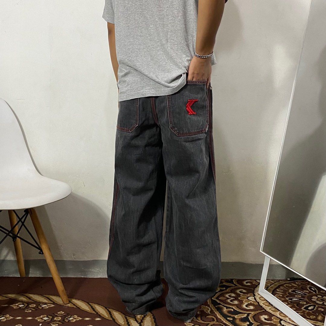 Vintage karl kani hiphop denim y2k